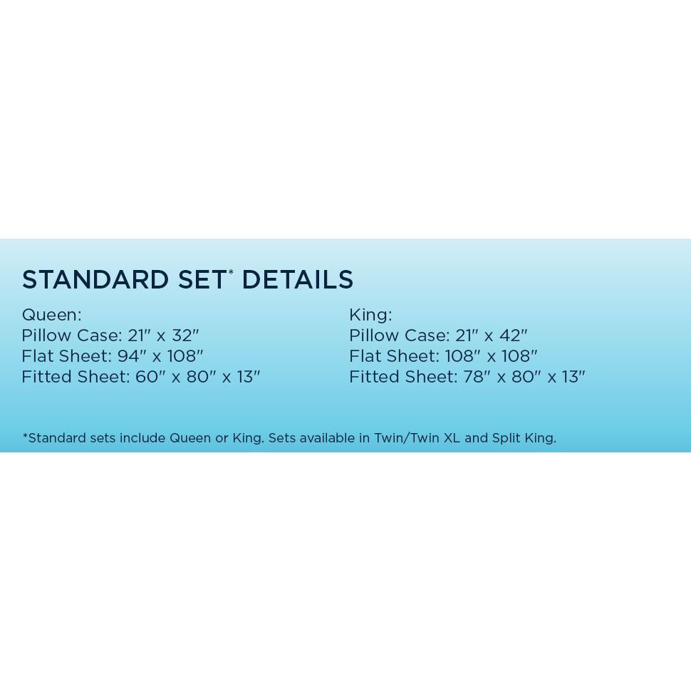  Tempur-Pedic Tempur-Pedic Breeze Pillowcase Set - Sleepy Blue (Queen) IMAGE 18