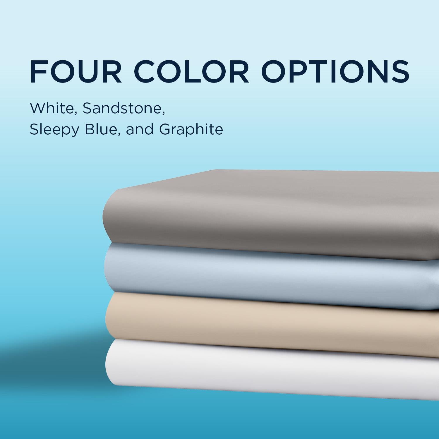  Tempur-Pedic Tempur-Pedic Breeze Pillowcase Set - Sleepy Blue (Queen) IMAGE 5