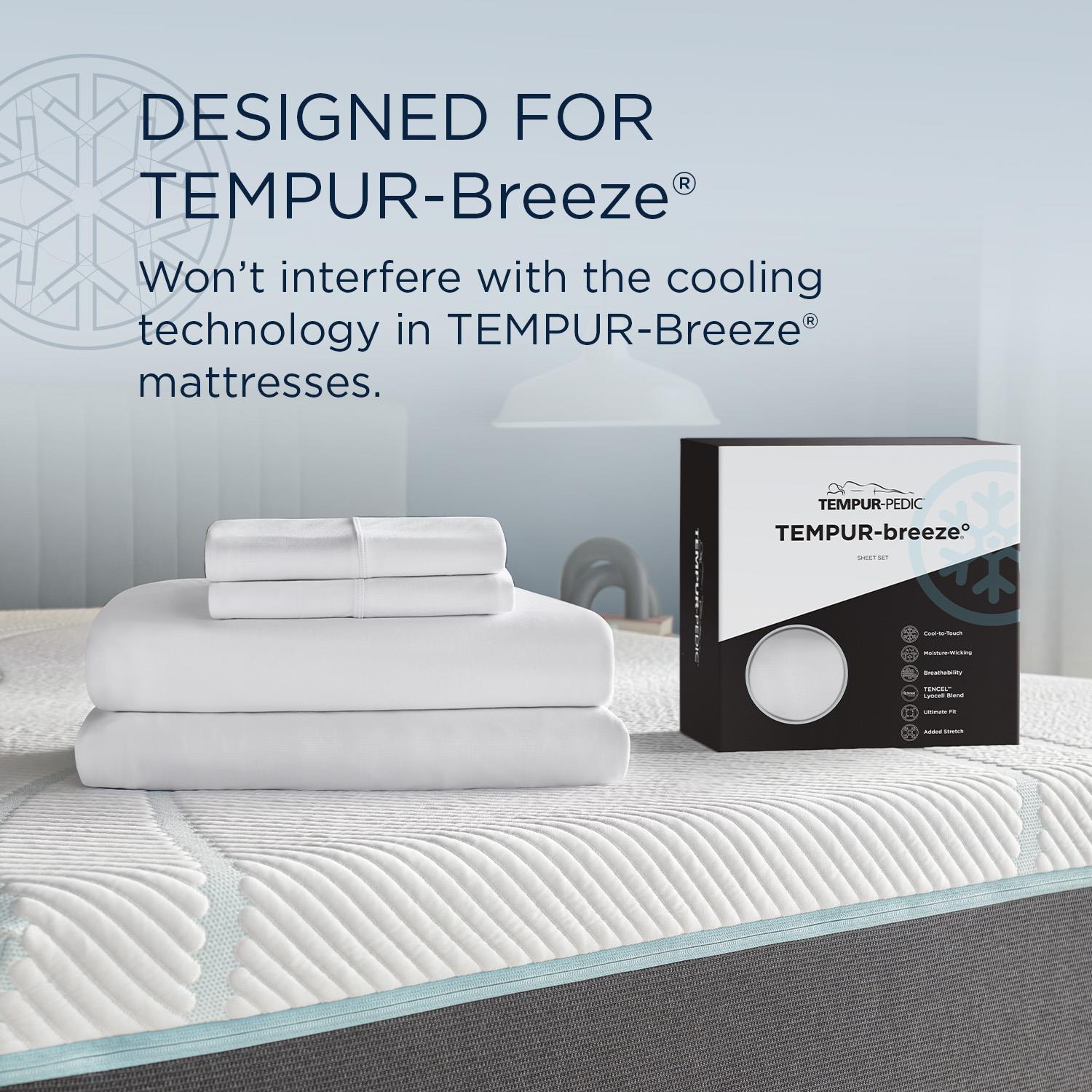  Tempur-Pedic Tempur-Pedic Breeze Pillowcase Set - White (Queen) IMAGE 8