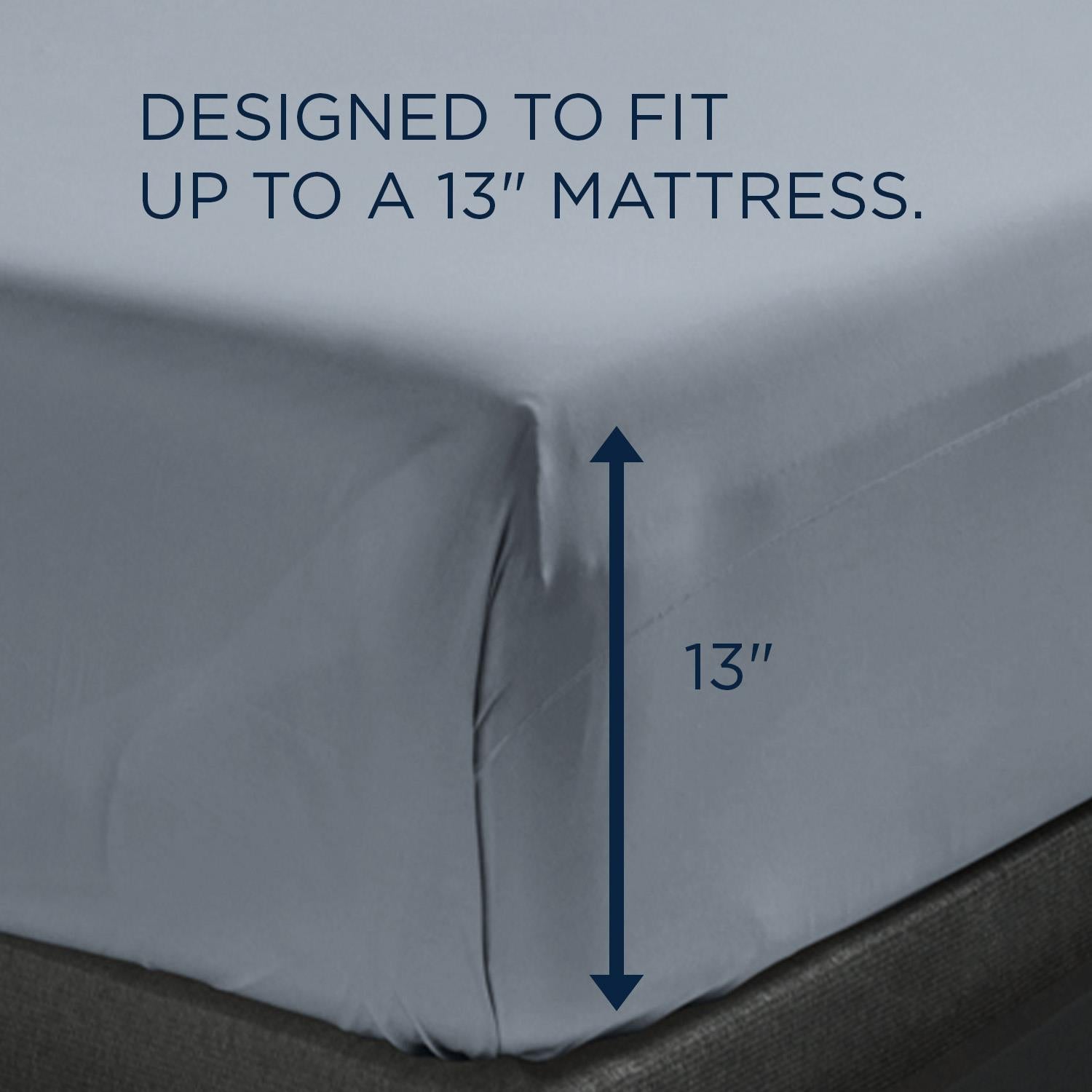  Tempur-Pedic Tempur-Pedic ProPerformance Pillowcase Set - Sleepy Blue (Queen) IMAGE 3