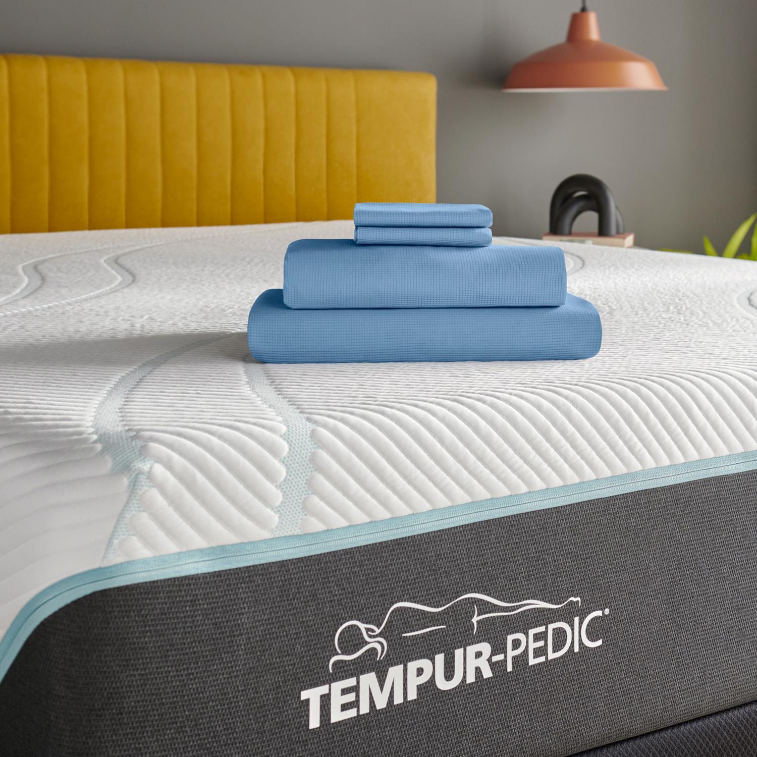  Tempur-Pedic TEMPUR ProAir Sheet Set Blue Azure (Full) IMAGE 1