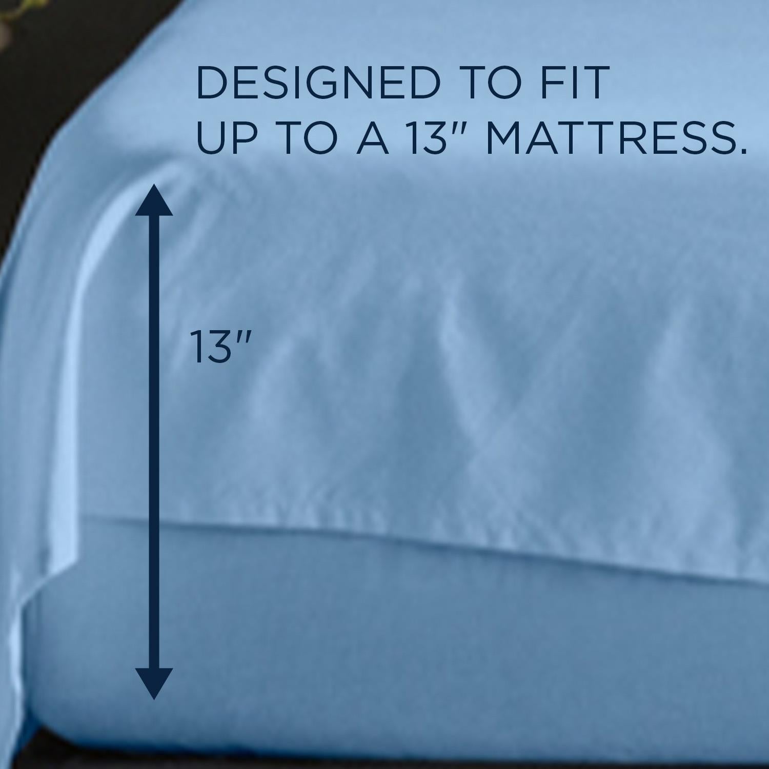  Tempur-Pedic TEMPUR ProAir Sheet Set Blue Azure (Twin) IMAGE 3