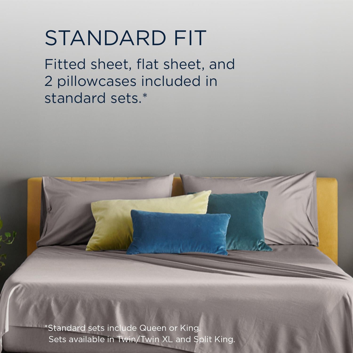  Tempur-Pedic TEMPUR ProAir Sheet Set Cool Gray (Split King) IMAGE 11