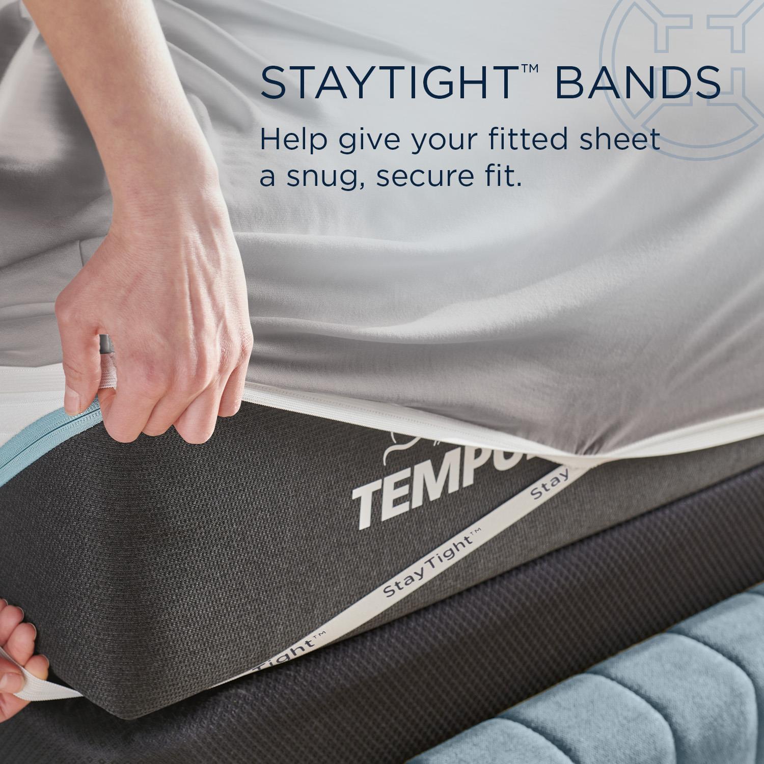  Tempur-Pedic TEMPUR Rayon from Bamboo Sheet Set Cool Gray (Split King) IMAGE 9
