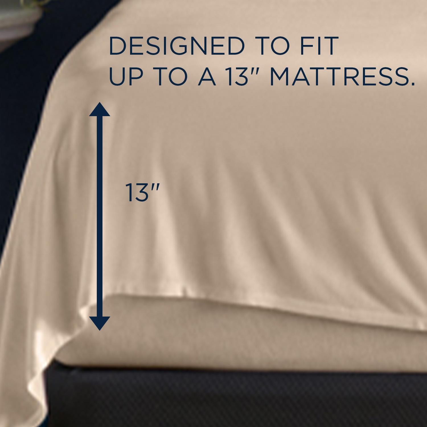  Tempur-Pedic TEMPUR Rayon from Bamboo Sheet Set Sandstone (California King ) IMAGE 3