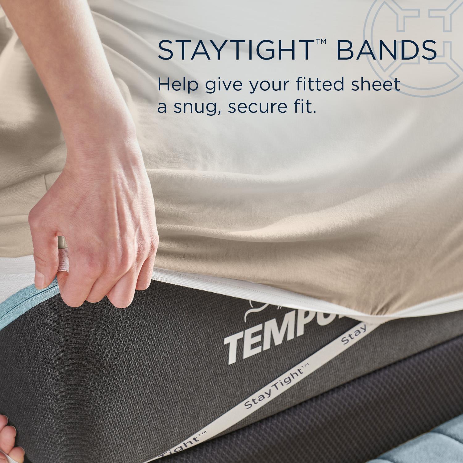  Tempur-Pedic TEMPUR Rayon from Bamboo Sheet Set Sandstone (Split King) IMAGE 9