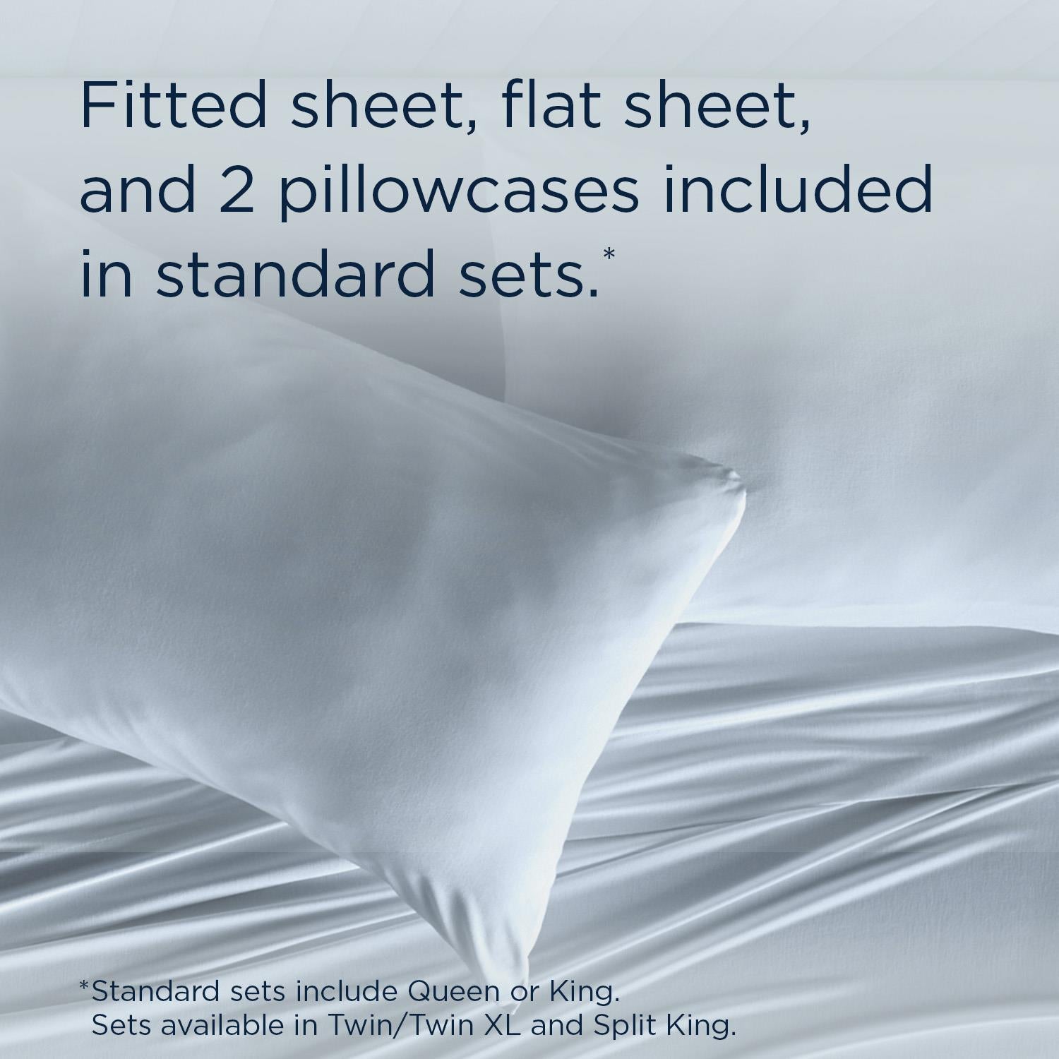  Tempur-Pedic TEMPUR Rayon from Bamboo Sheet Set Sleepy Blue (Twin) IMAGE 11