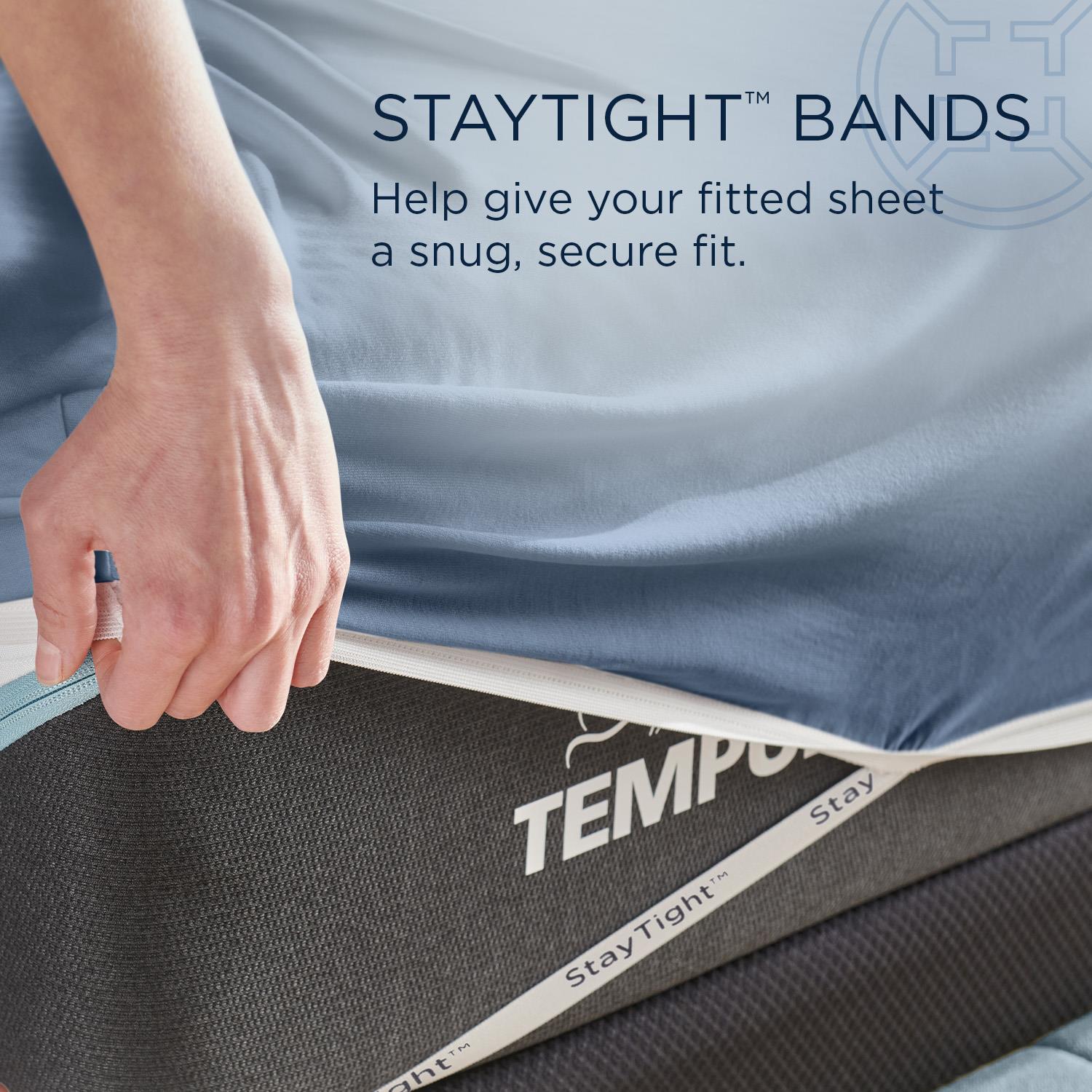  Tempur-Pedic TEMPUR Rayon from Bamboo Sheet Set Vintage Indigo (Split King) IMAGE 9