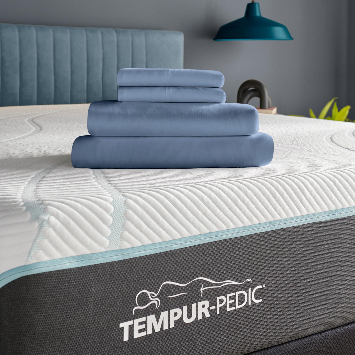  Tempur-Pedic TEMPUR Rayon from Bamboo Sheet Set Vintage Indigo (Queen) IMAGE 1
