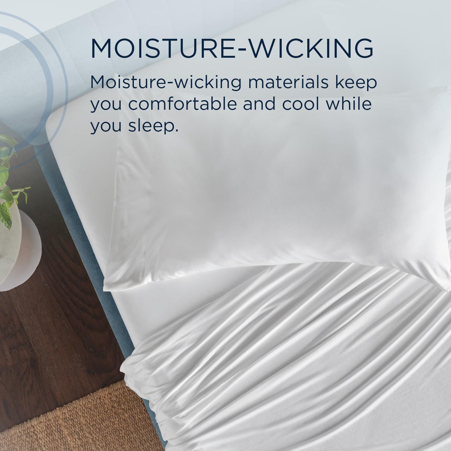  Tempur-Pedic TEMPUR Rayon from Bamboo Sheet Set White (Split California King) IMAGE 7