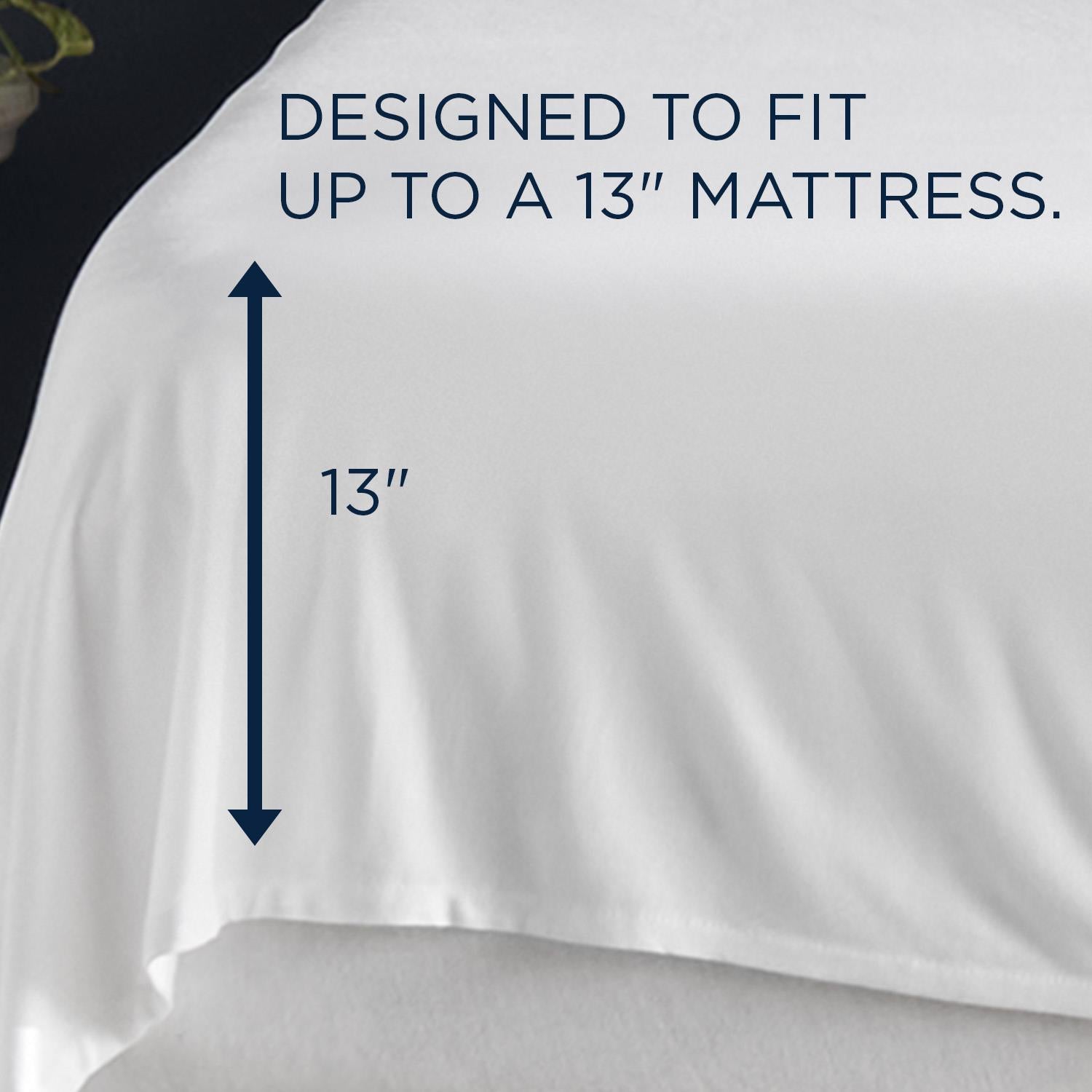  Tempur-Pedic TEMPUR Rayon from Bamboo Sheet Set White (Twin) IMAGE 3