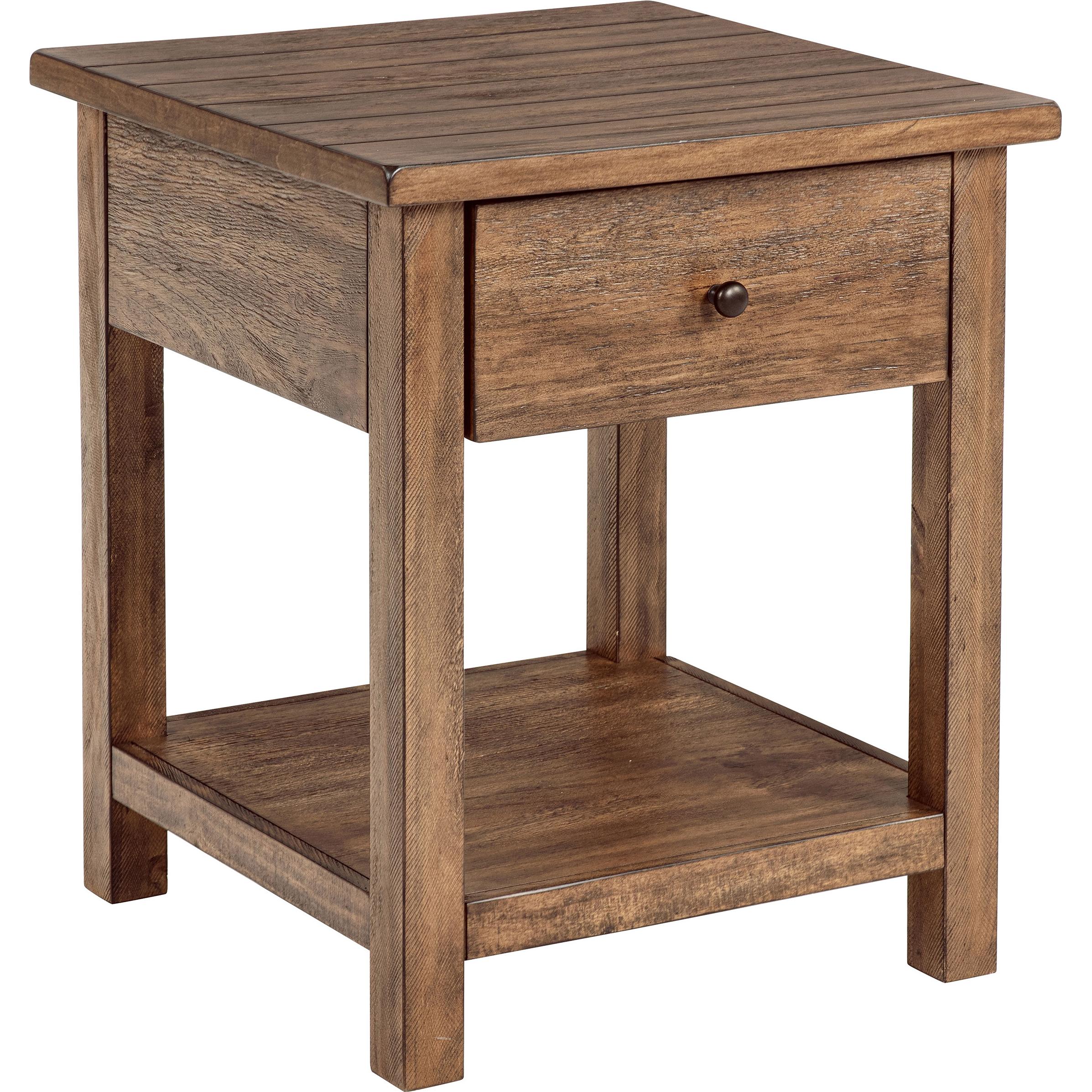  Coaster Furniture Payne 710548-S3 3-piece Coffee and 1-drawer End Table Set - Brown IMAGE 3