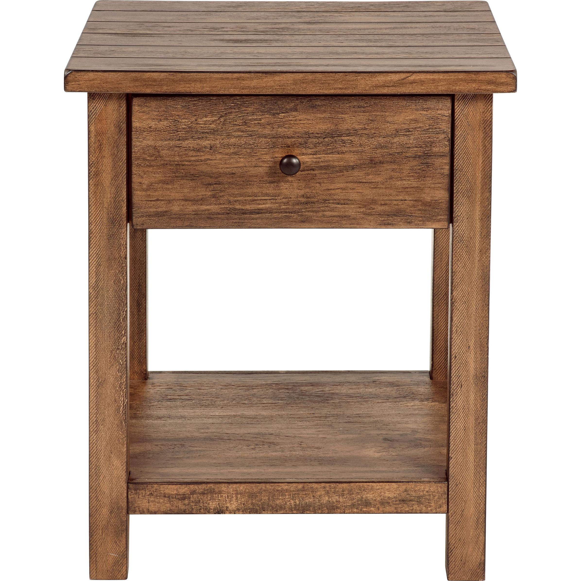  Coaster Furniture Payne 710548-S3 3-piece Coffee and 1-drawer End Table Set - Brown IMAGE 4