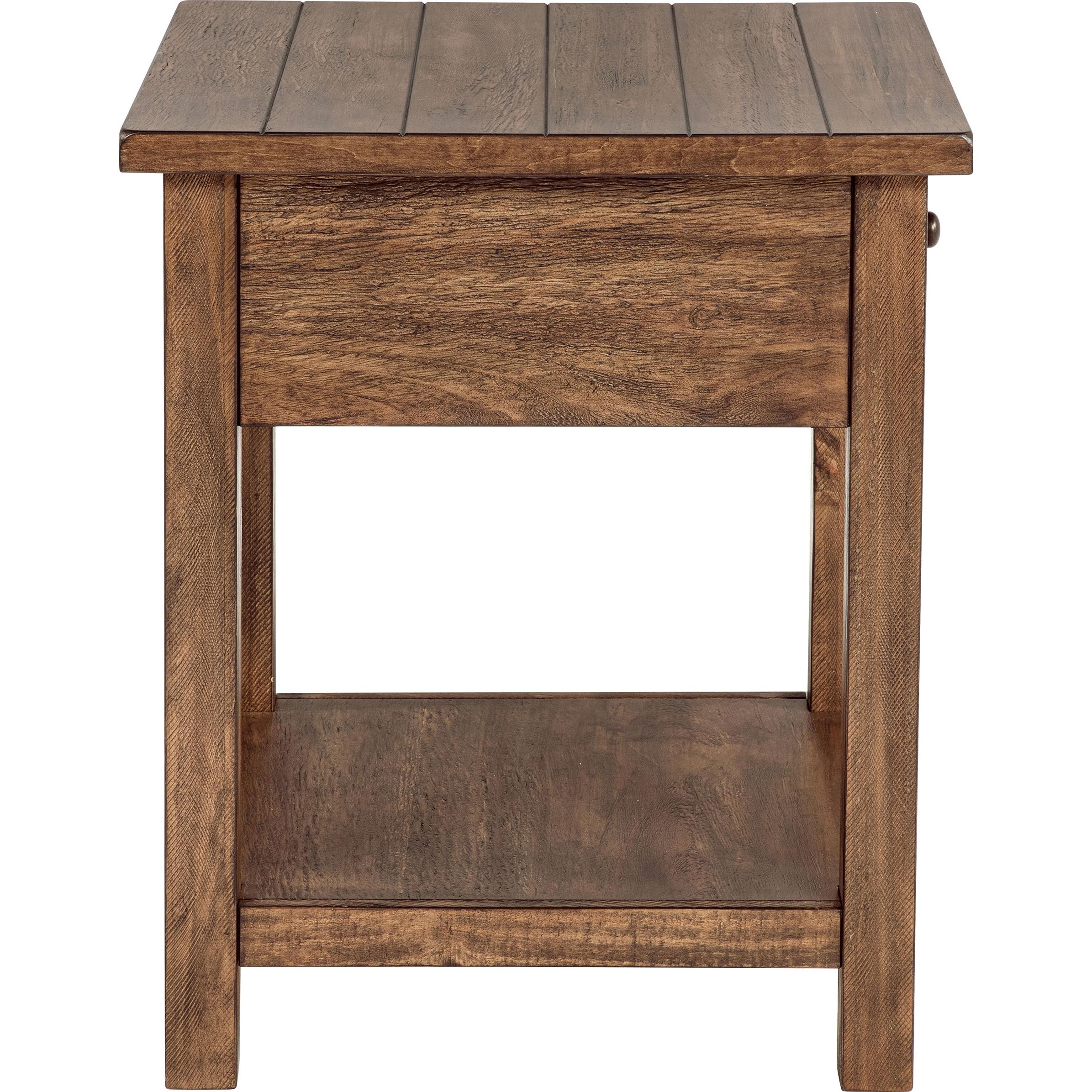  Coaster Furniture Payne 710548-S3 3-piece Coffee and 1-drawer End Table Set - Brown IMAGE 5
