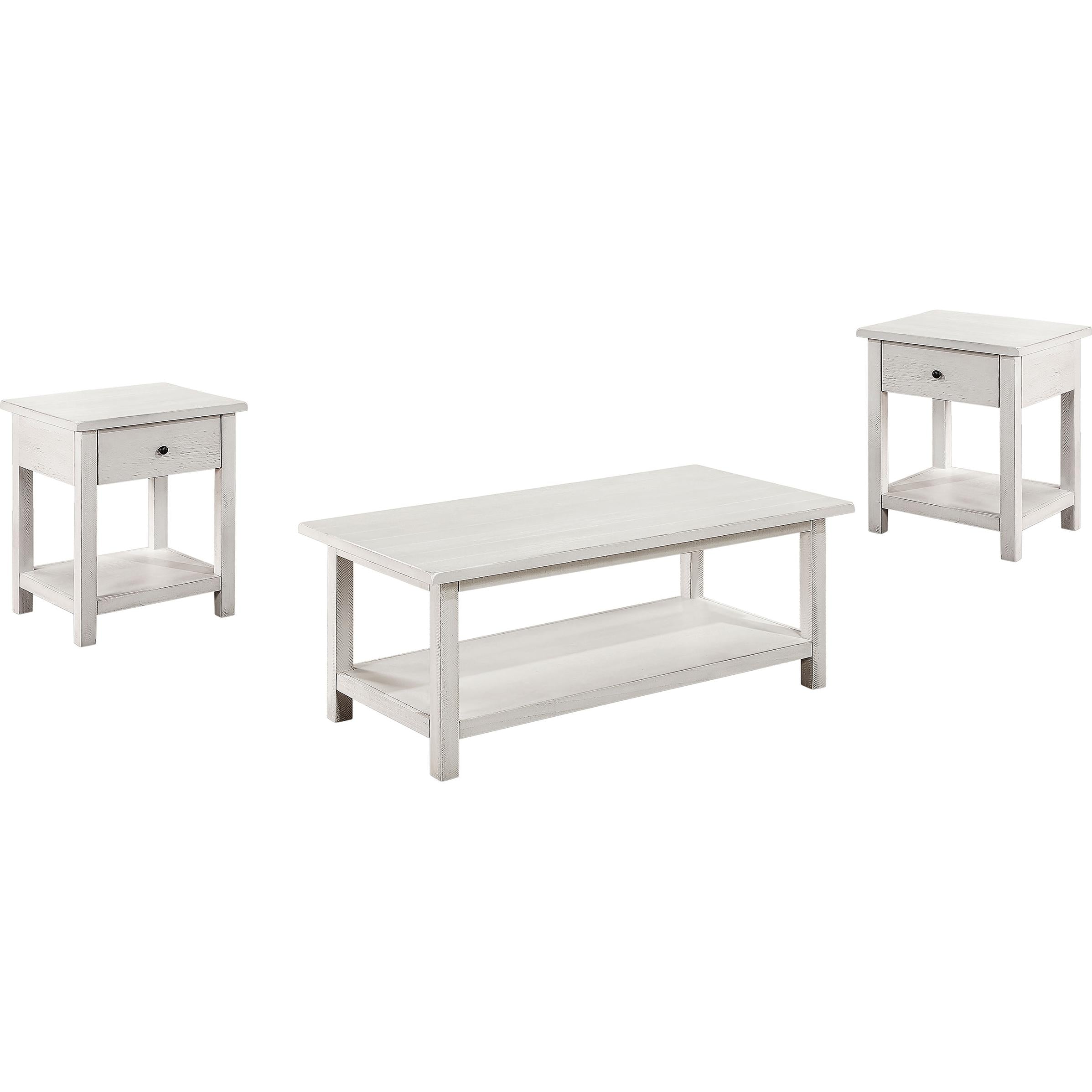  Coaster Furniture Payne 710558-S3 3-piece Occasional Table Set - White IMAGE 2