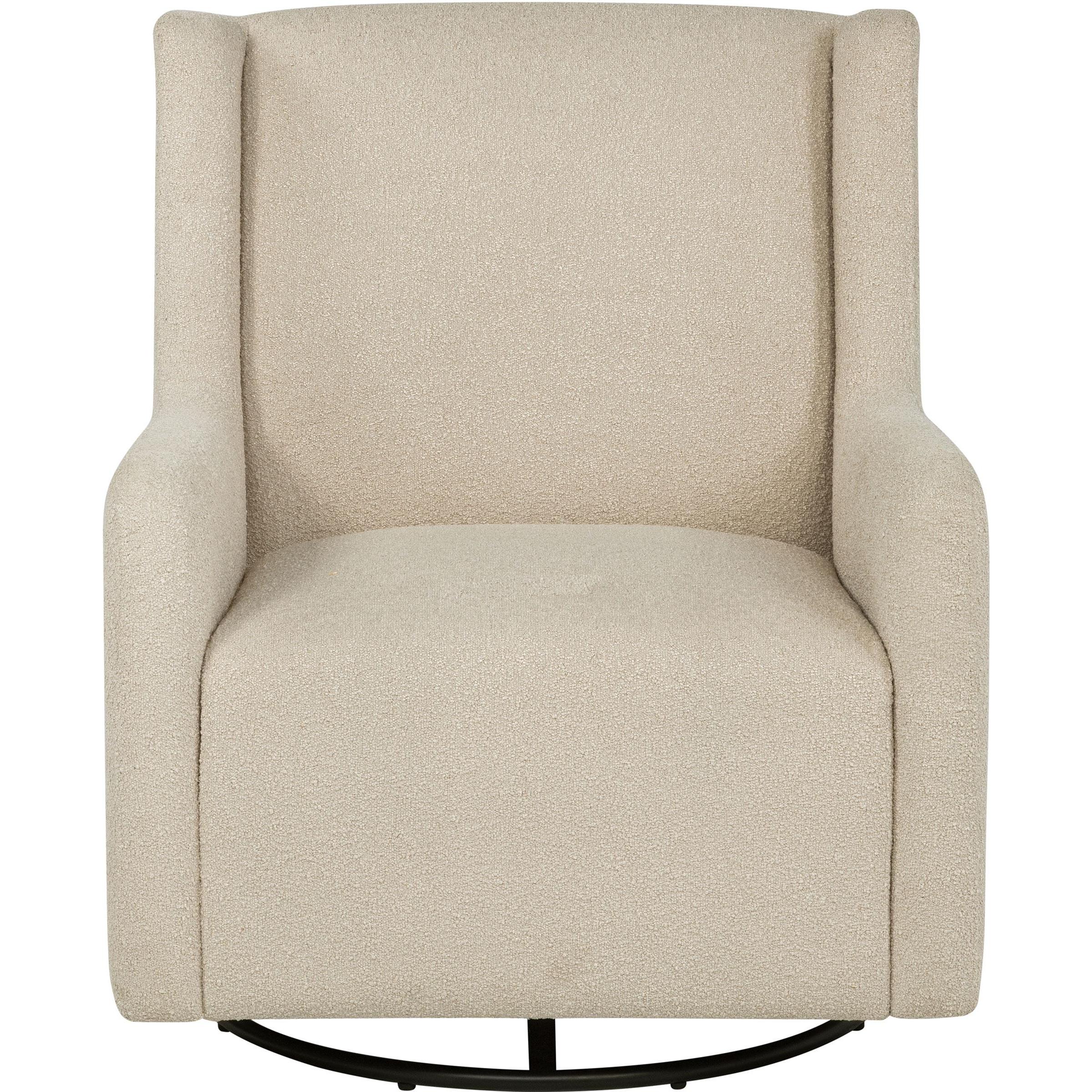  Coaster Furniture Serra 902453 Boucle Upholstered Swivel Glider - Sandy Beige IMAGE 3