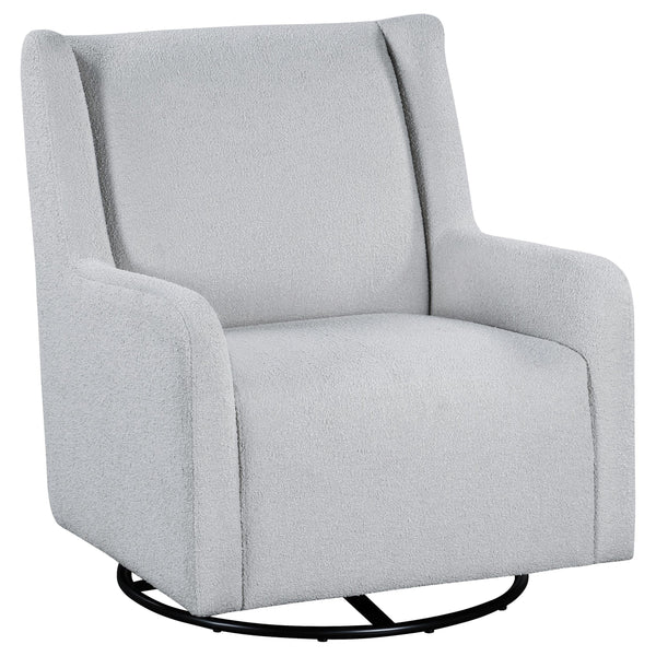 Coaster Furniture Serra 902454 Boucle Upholstered Swivel Glider - Dove Grey