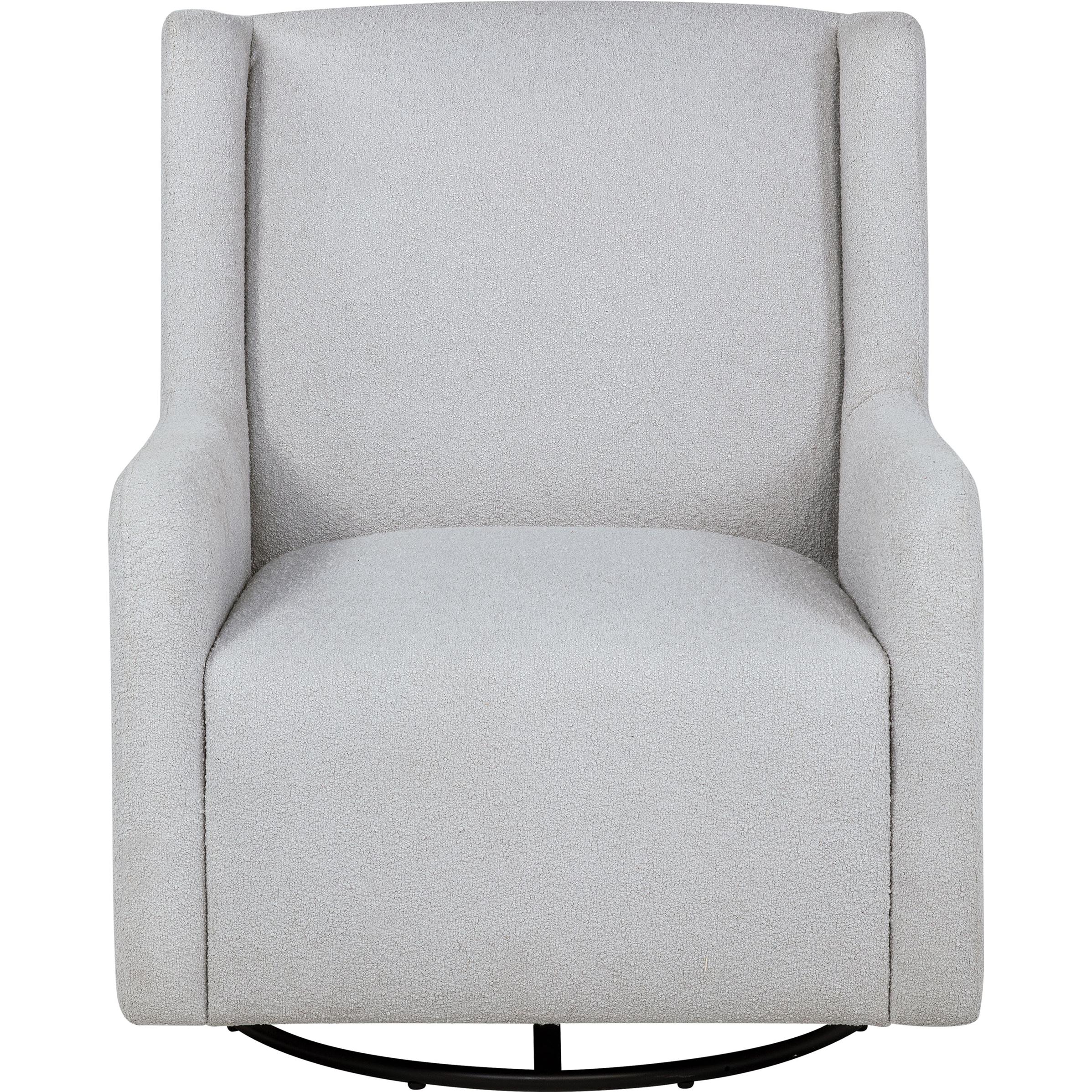  Coaster Furniture Serra 902454 Boucle Upholstered Swivel Glider - Dove Grey IMAGE 3