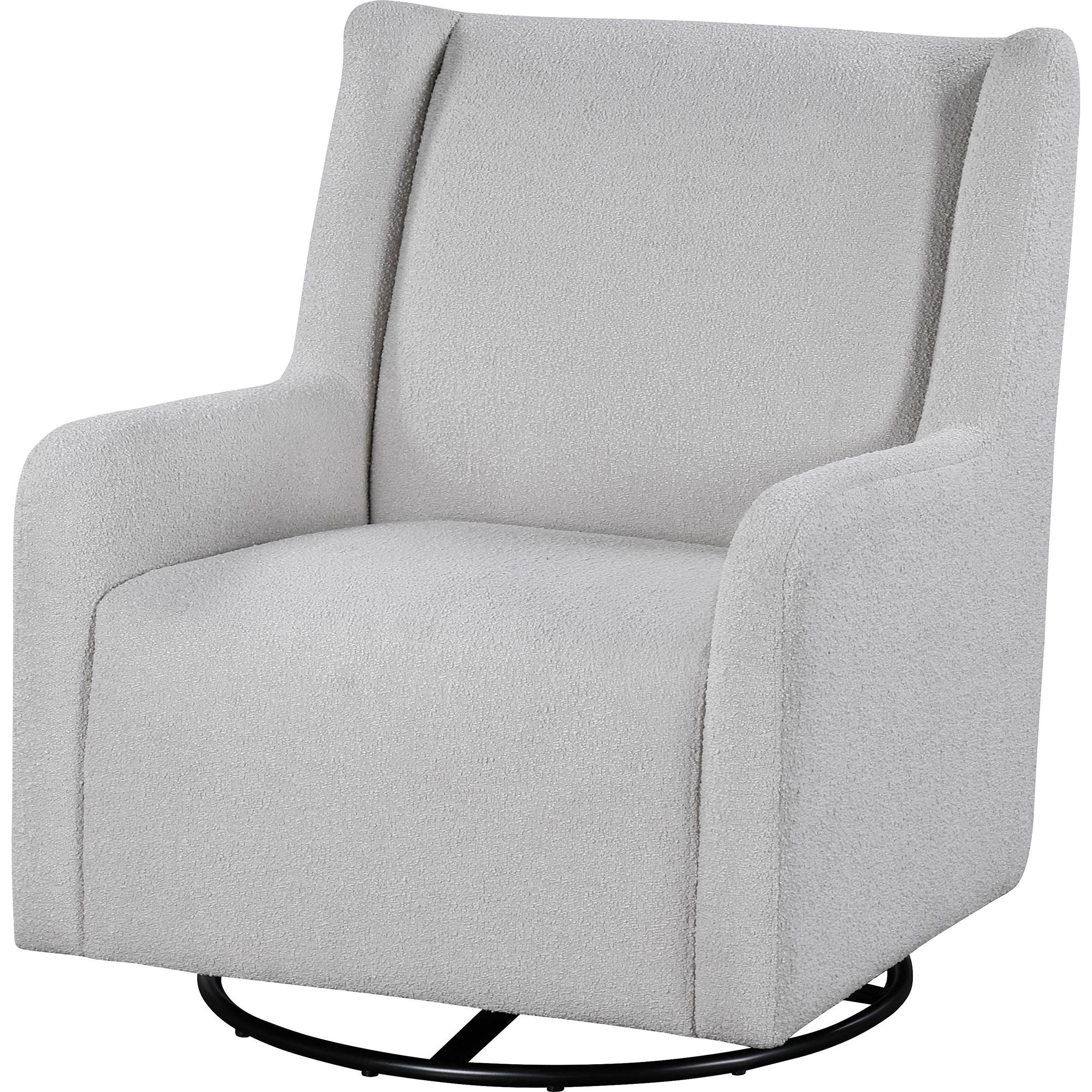  Coaster Furniture Serra 902454 Boucle Upholstered Swivel Glider - Dove Grey IMAGE 4