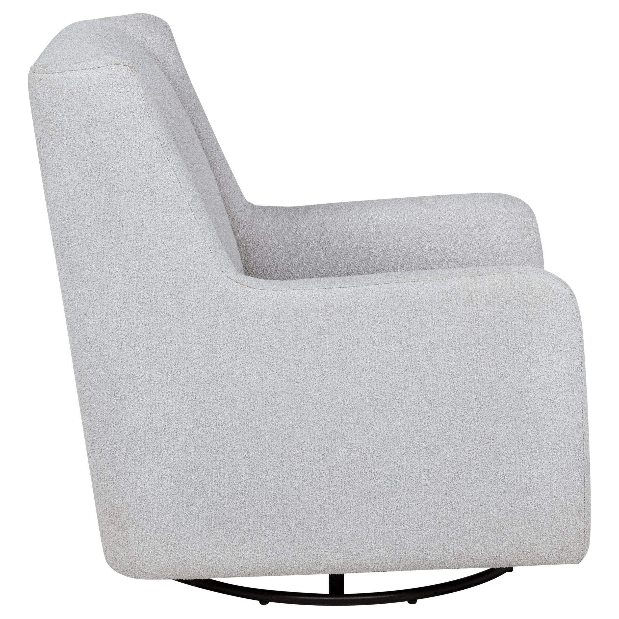  Coaster Furniture Serra 902454 Boucle Upholstered Swivel Glider - Dove Grey IMAGE 9