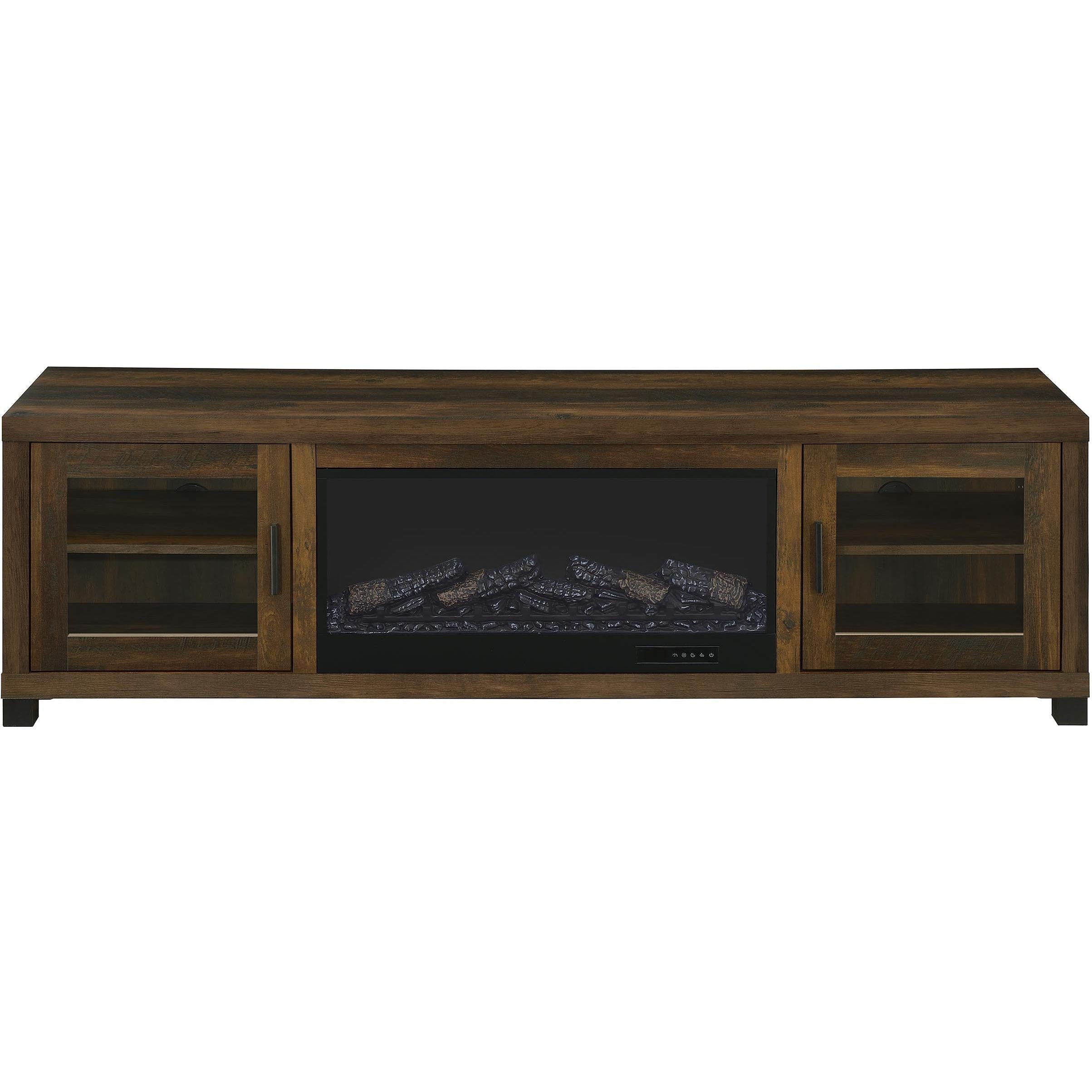  Coaster Furniture Havering 722873 71-inch TV Stand Fireplace Media Console - Dark Pine IMAGE 4