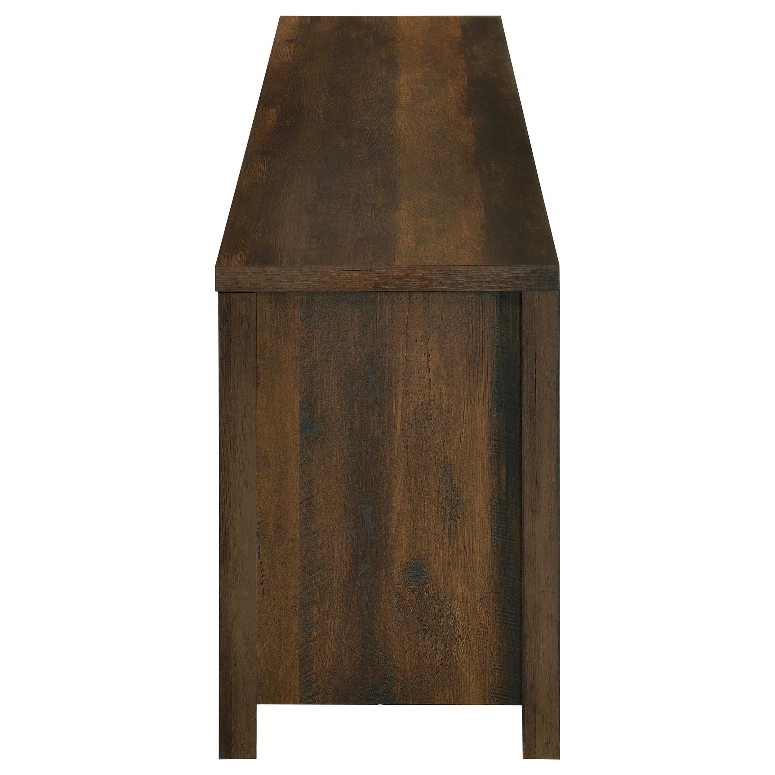  Coaster Furniture Enfield 722863 71-inch TV Stand Fireplace Media Console - Dark Pine IMAGE 6