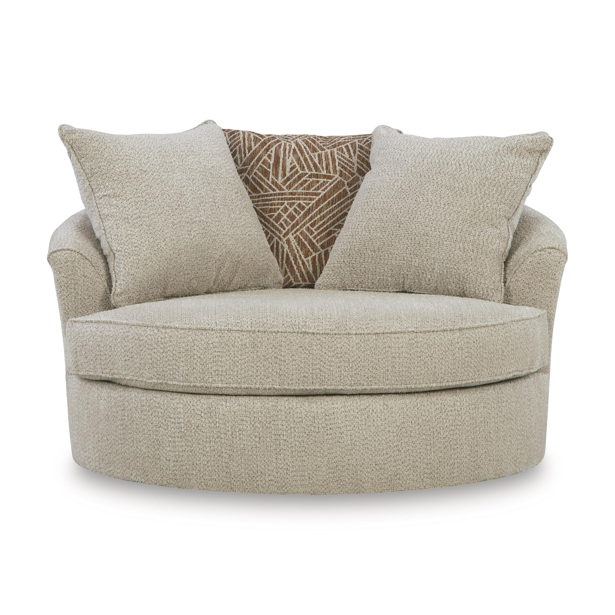  Benchcraft Steelwater Retreat Swivel Fabric Accent Chair 6670421 IMAGE 2