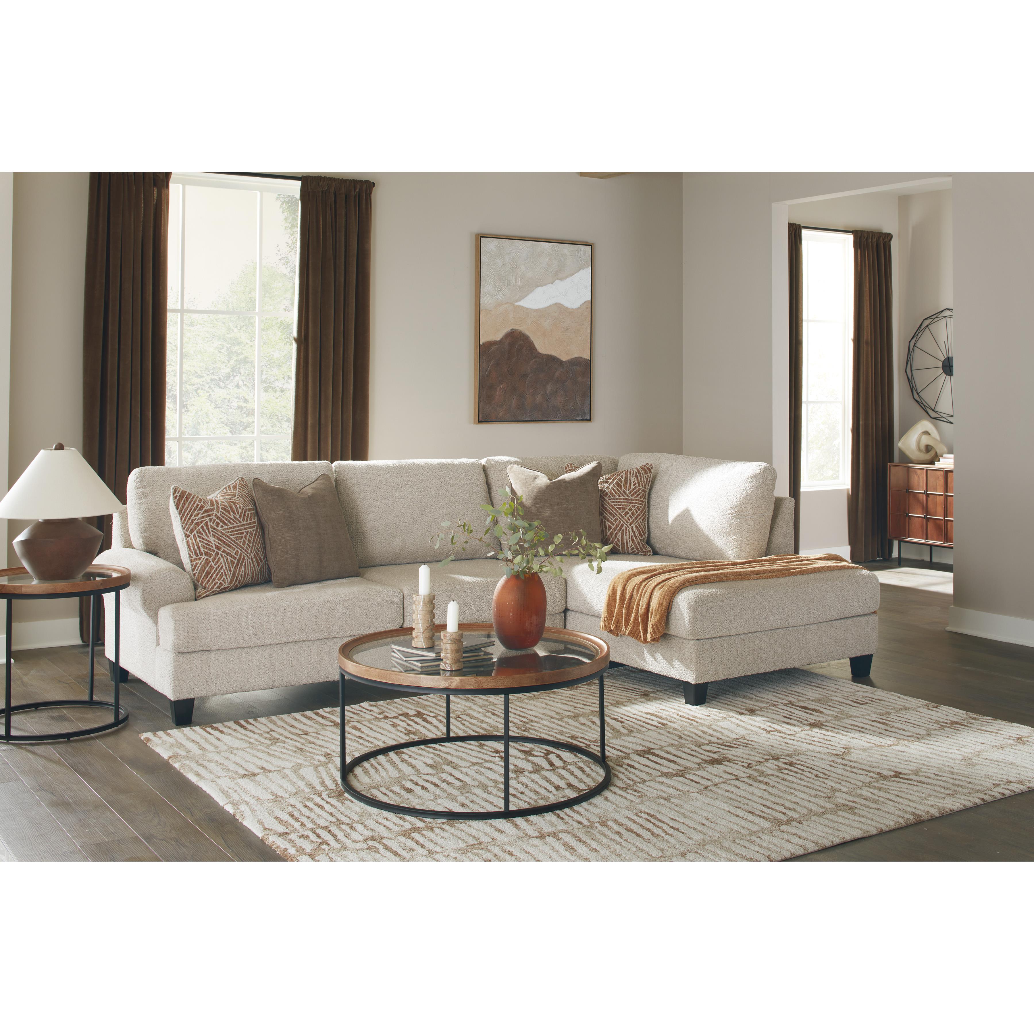  Benchcraft Steelwater Retreat Fabric 2 pc Sectional 6670466/6670417 IMAGE 3