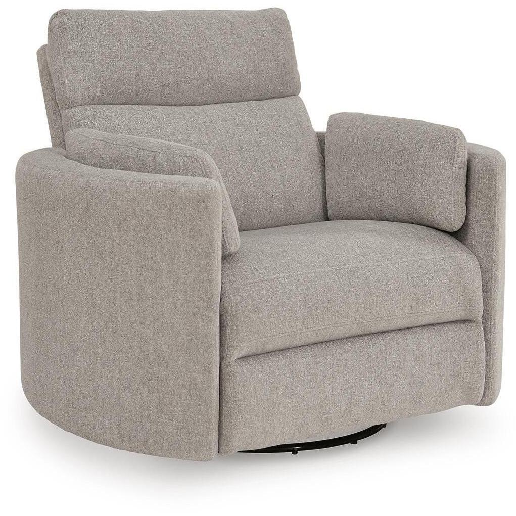  Benchcraft ModMax Luxe Power Swivel Glider Fabric Recliner 6860561P IMAGE 1