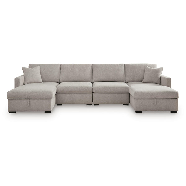Benchcraft ModMax Luxe Fabric 4 pc Sectional 6860516S/6860517S/6860546/6860546