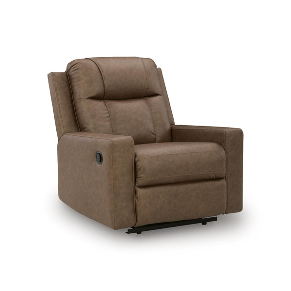 Benchcraft Mackmenville Leather Look Recliner with Wall Recline 7471429