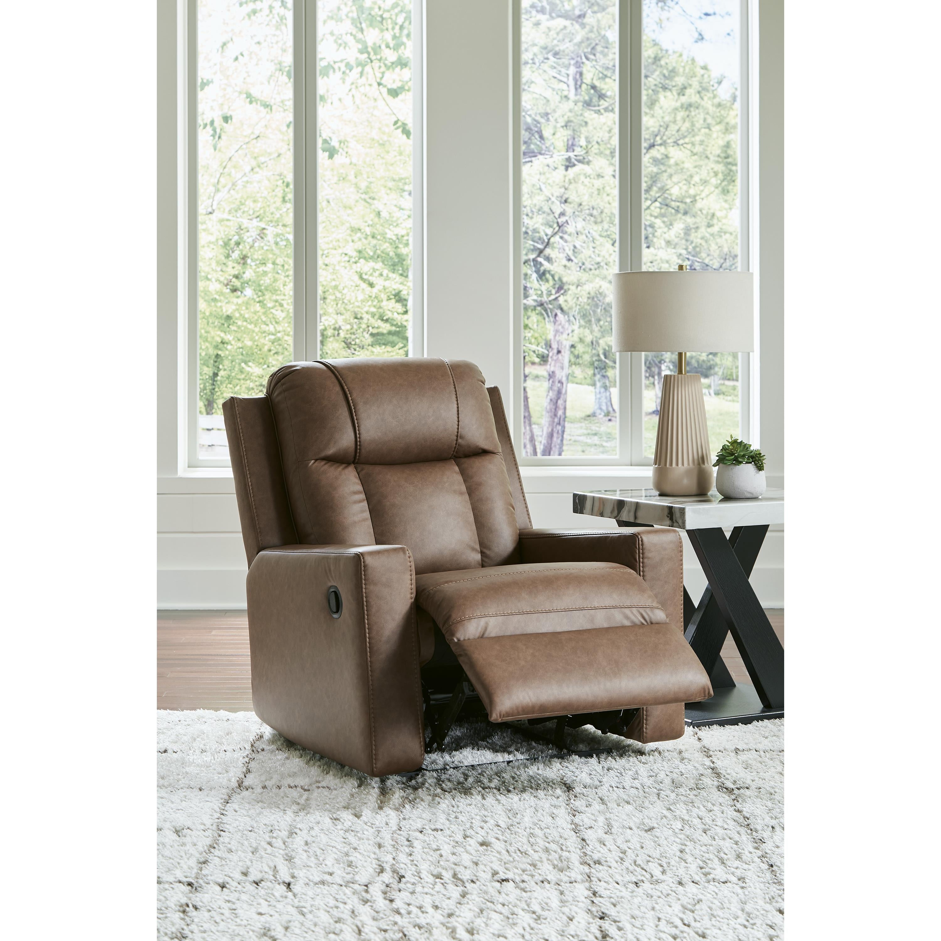  Benchcraft Mackmenville Leather Look Recliner with Wall Recline 7471429 IMAGE 6