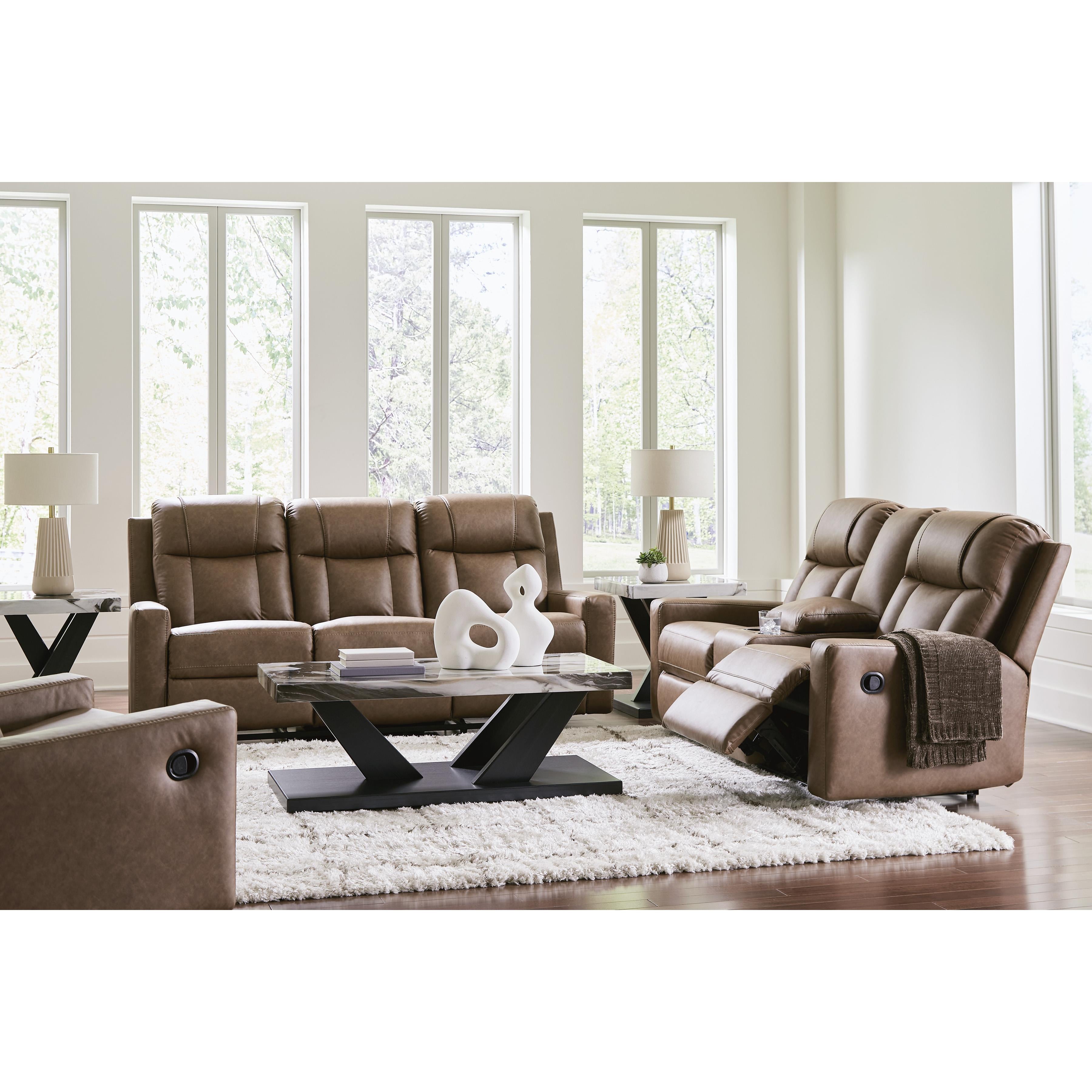 Benchcraft Mackmenville Leather Look Recliner with Wall Recline 7471429 IMAGE 7