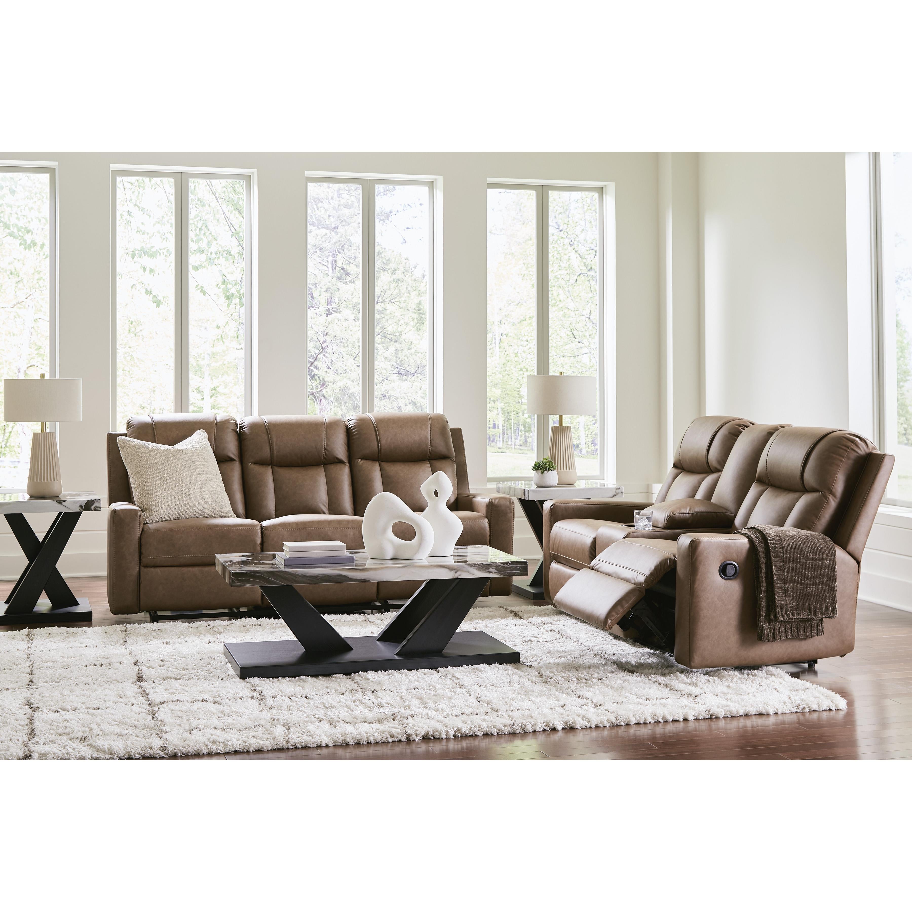  Manufacturer Color_Caramel --  Mackmenville 7471488 Reclining Sofa IMAGE 9