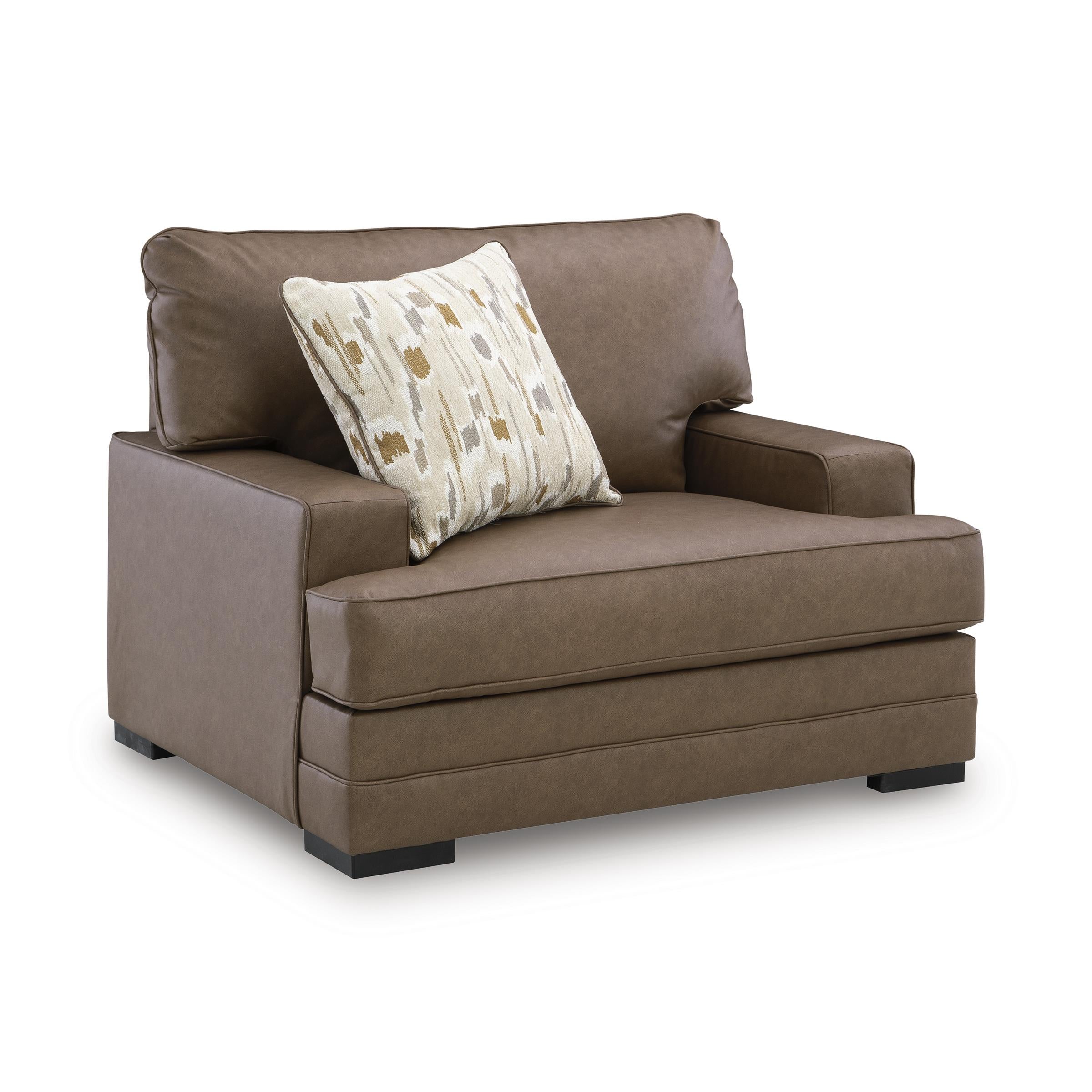  Benchcraft VillaCourt Stationary Leather Look Chair 7490923 IMAGE 1