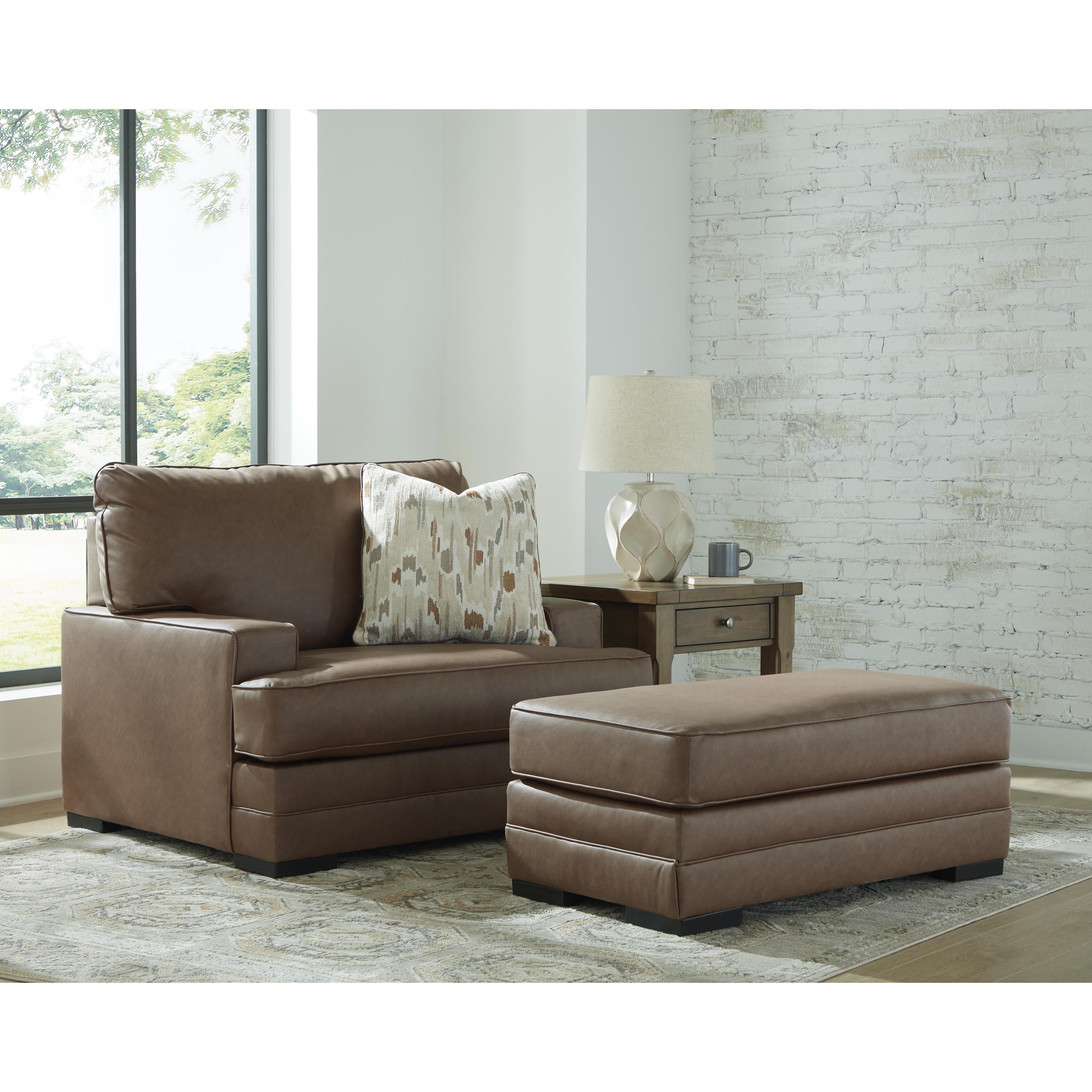  Benchcraft VillaCourt Stationary Leather Look Chair 7490923 IMAGE 5
