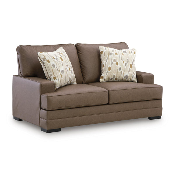 Benchcraft VillaCourt Stationary Leather Look Loveseat 7490935