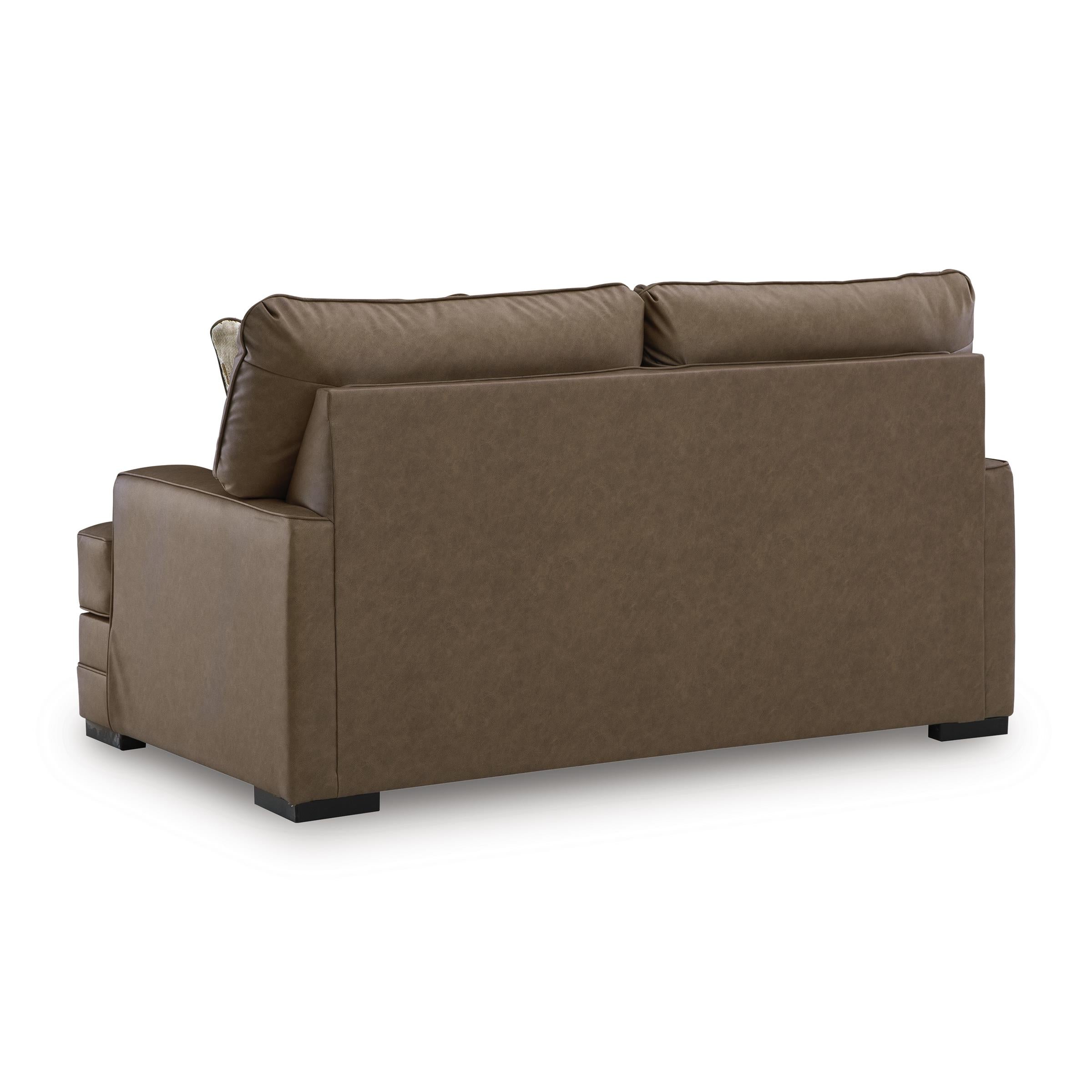  Benchcraft VillaCourt Stationary Leather Look Loveseat 7490935 IMAGE 3