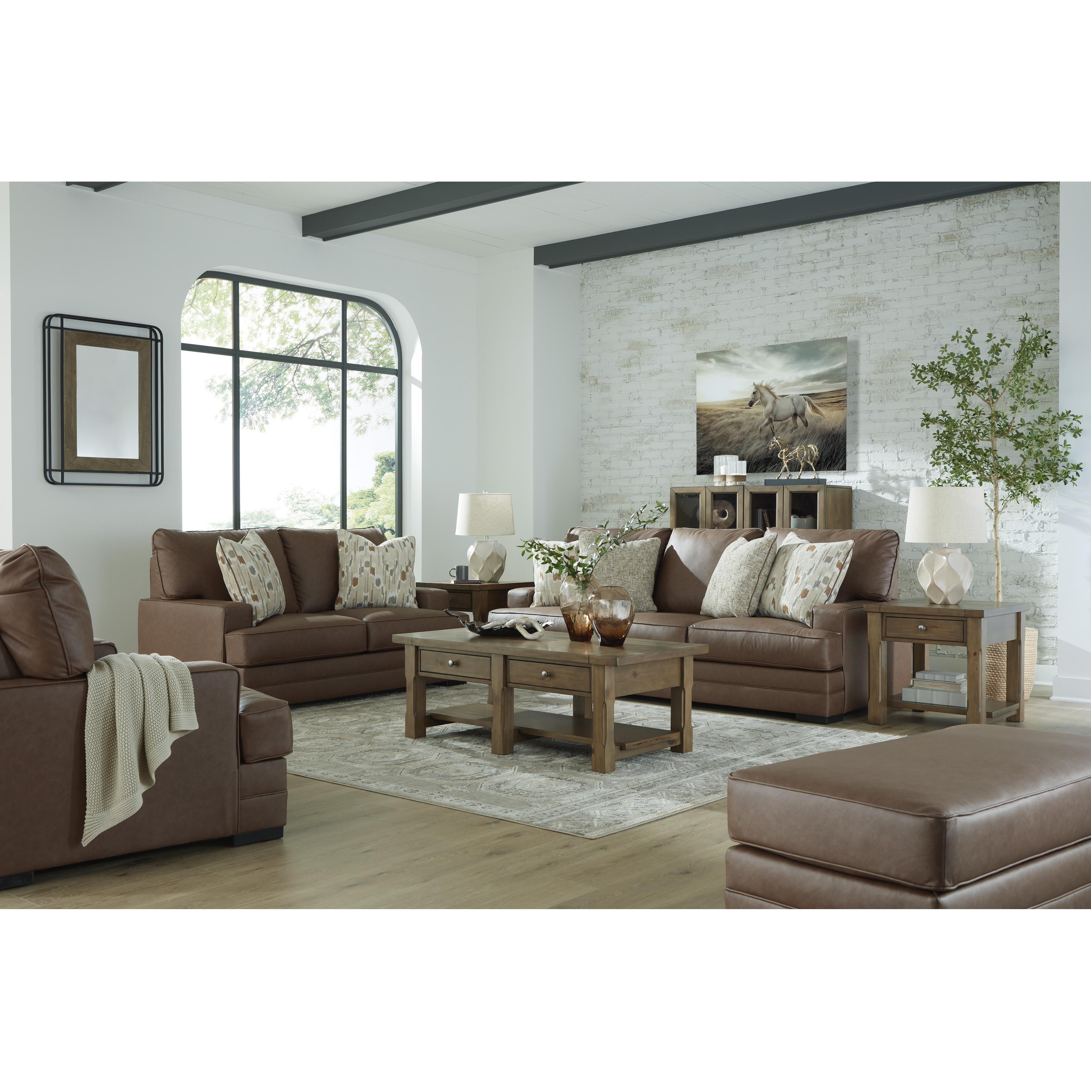  Benchcraft VillaCourt Stationary Leather Look Sofa 7490938 IMAGE 7
