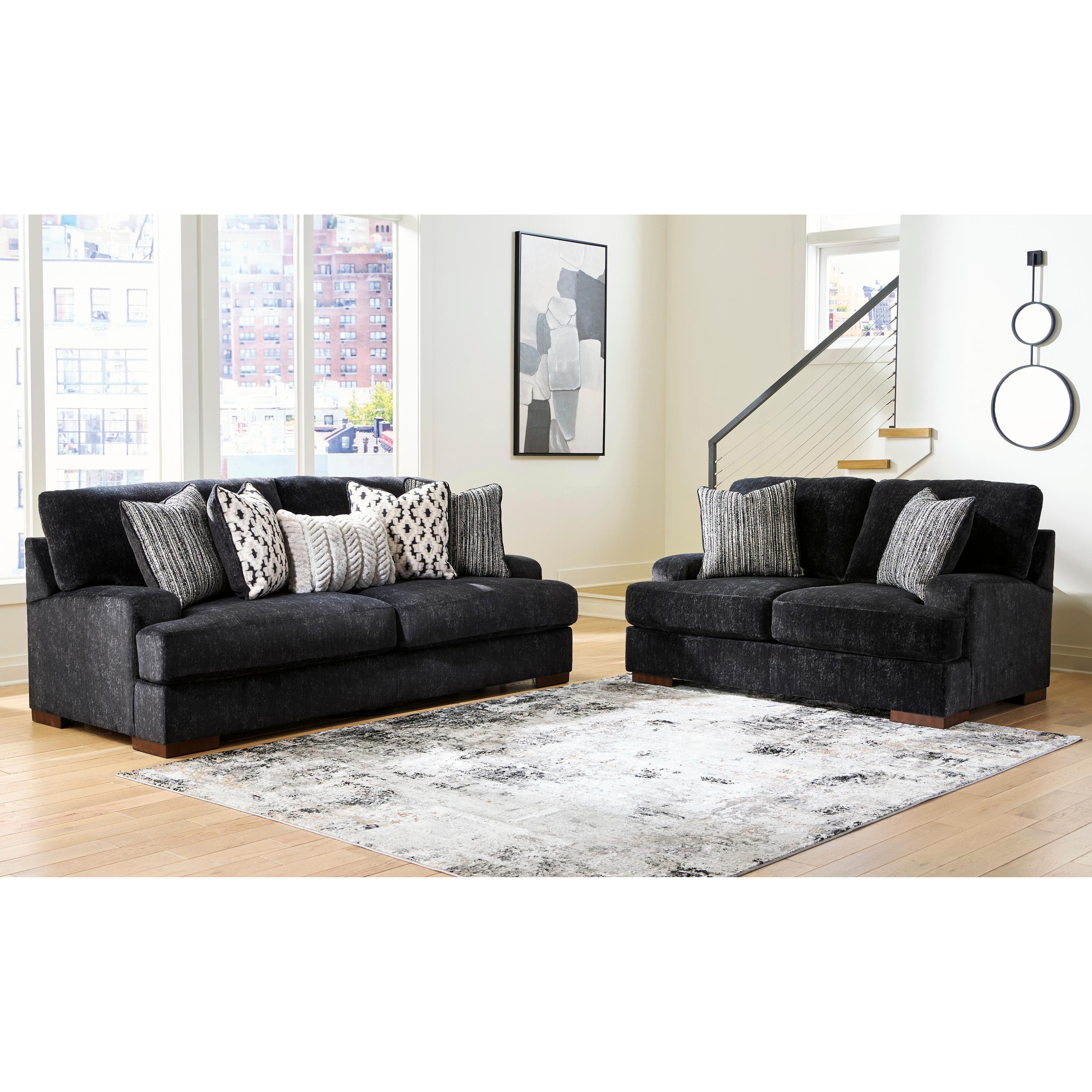  Benchcraft Whitmore Manor Stationary Fabric Loveseat 8040435 IMAGE 5