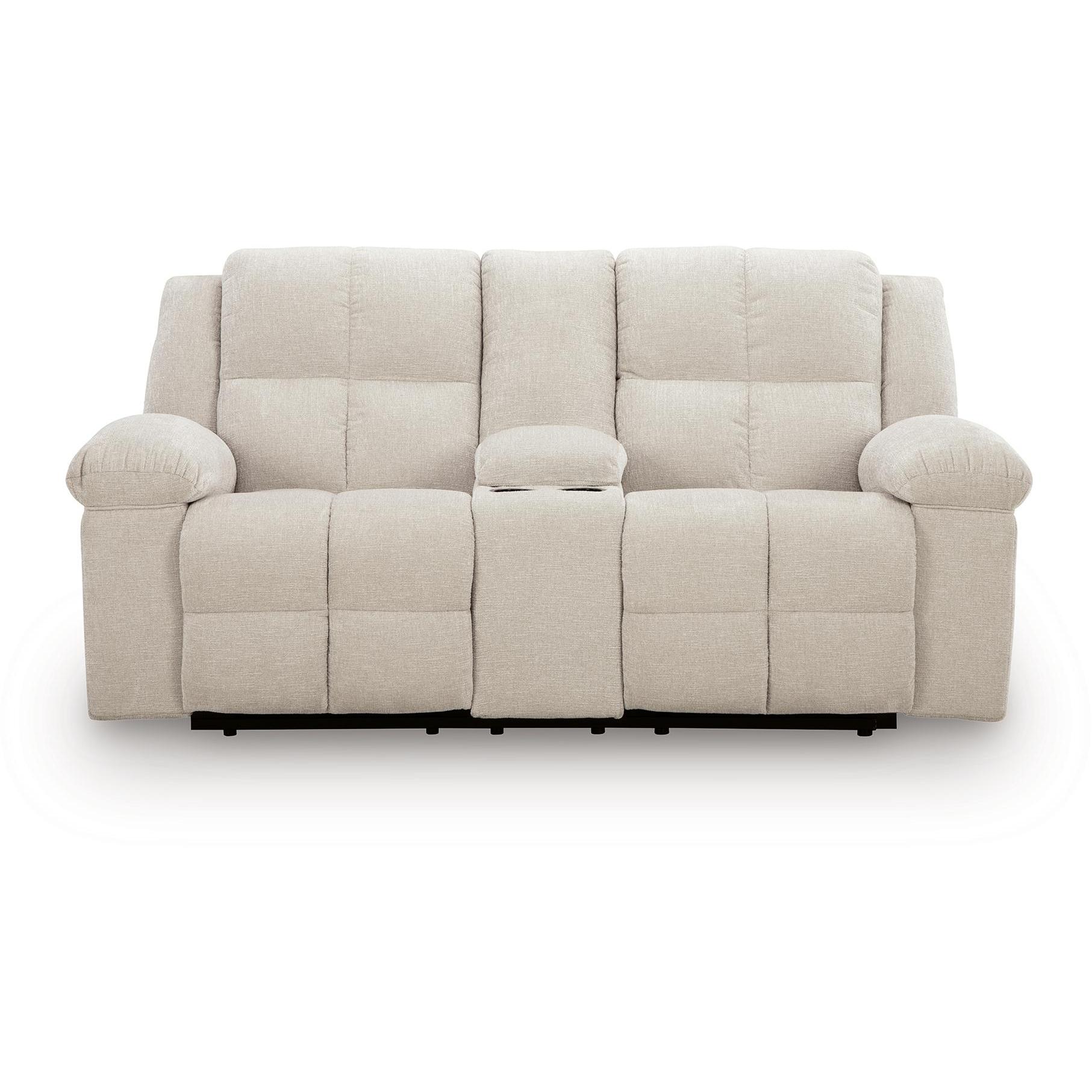  Benchcraft Orlen Reclining Fabric Loveseat with Console 8160294 IMAGE 4