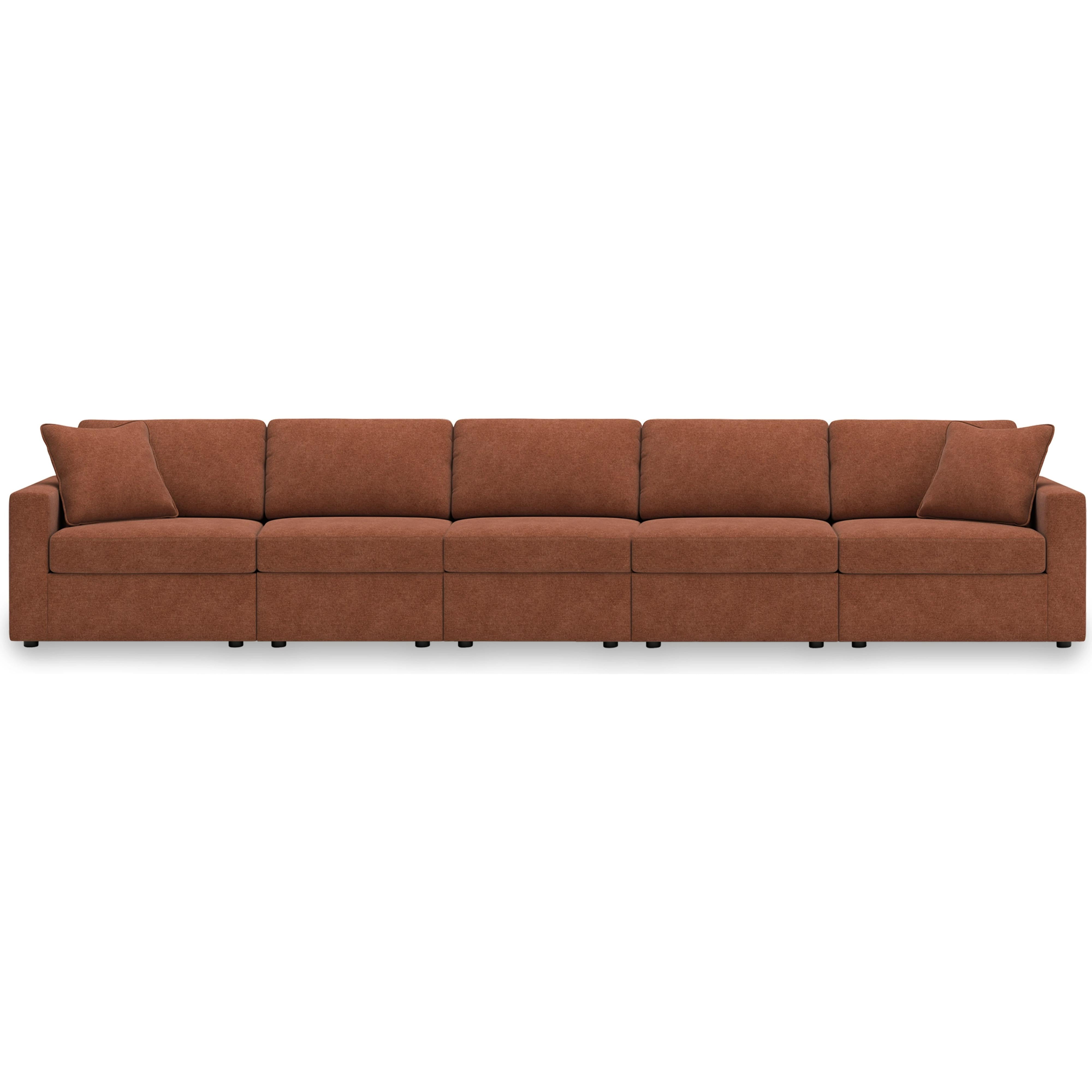  Manufacturer Color_Spice --  Signature Design by Ashley Modmax Fabric 5 pc Sectional IMAGE 1