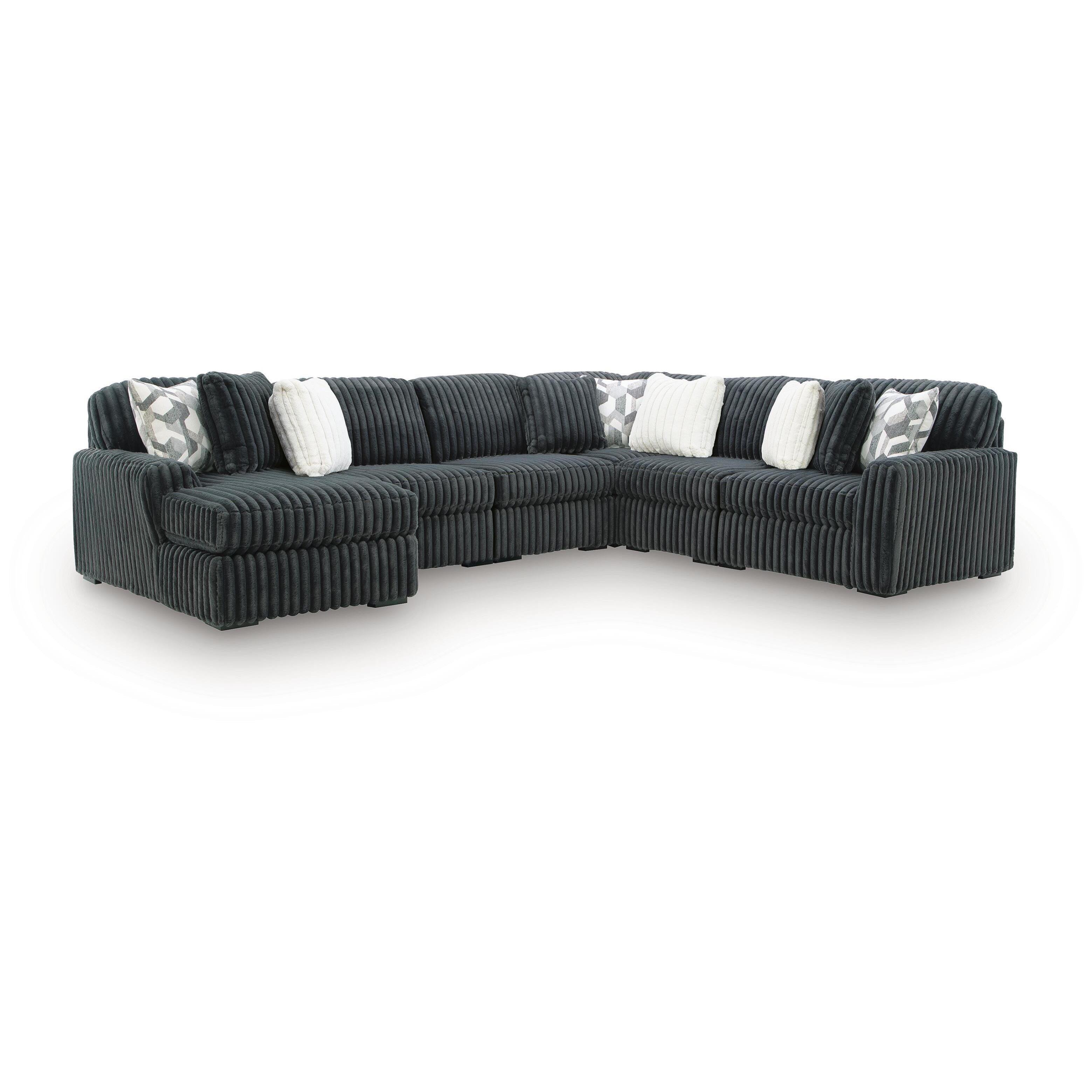  Signature Design by Ashley Midnight-Madness Fabric 6 pc Sectional 9810516/9810565/9810577/9810546/9810546/9810546 IMAGE 1