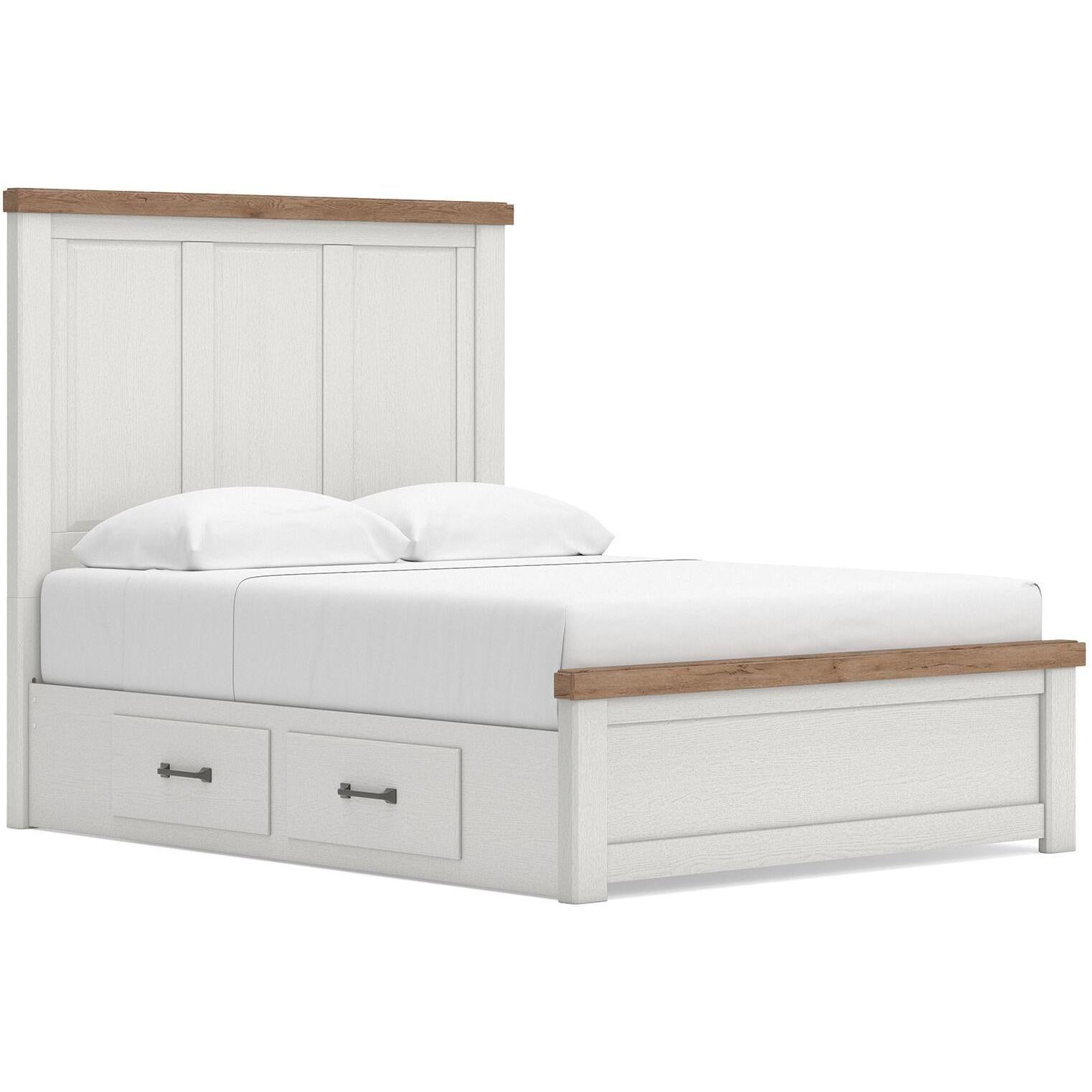  Size_Queen --  Signature Design by Ashley Savonport Panel Bed with Storage IMAGE 1