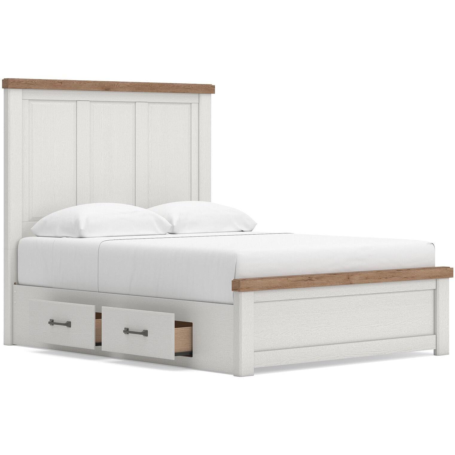  Size_Queen --  Signature Design by Ashley Savonport Panel Bed with Storage IMAGE 4