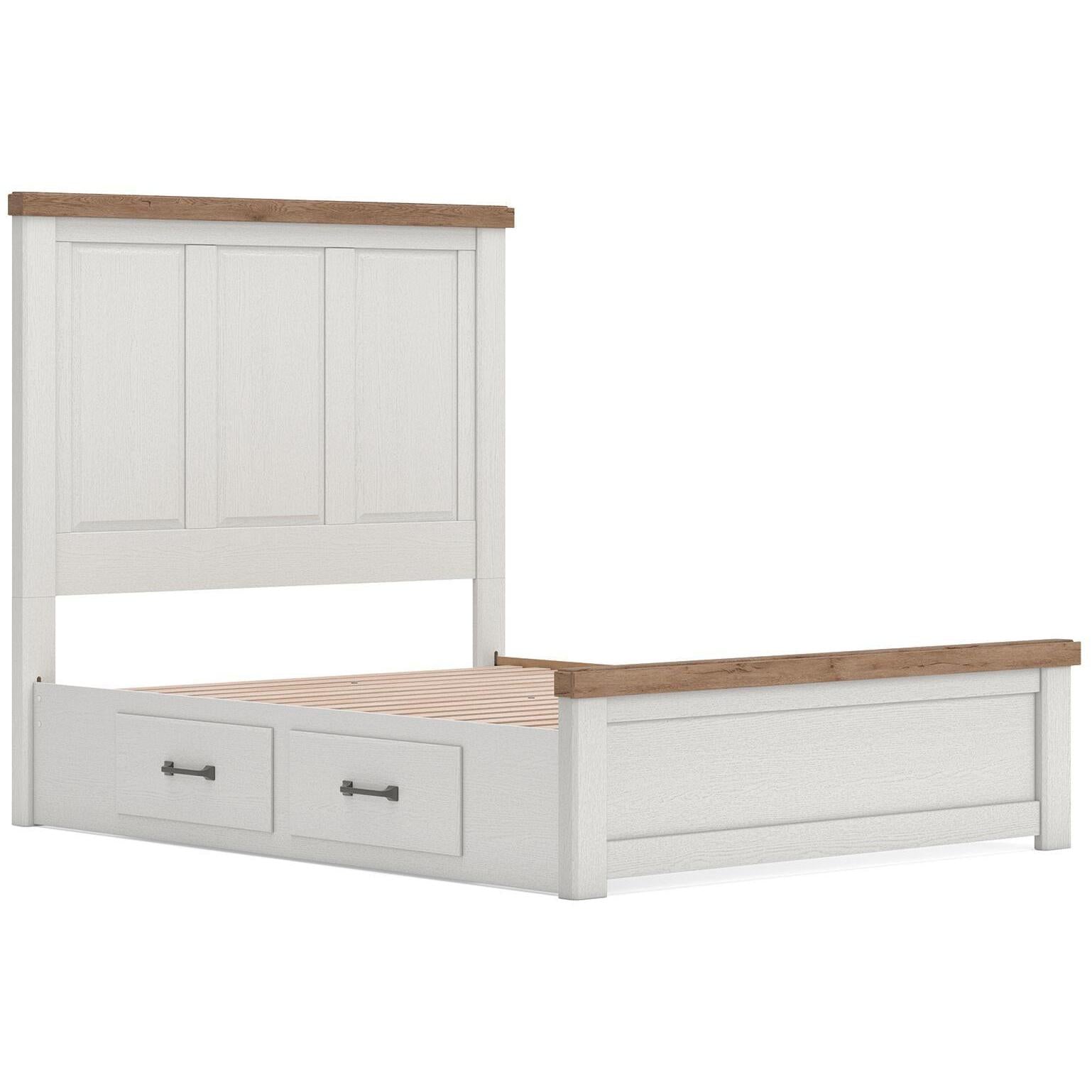  Size_Queen --  Signature Design by Ashley Savonport Panel Bed with Storage IMAGE 5
