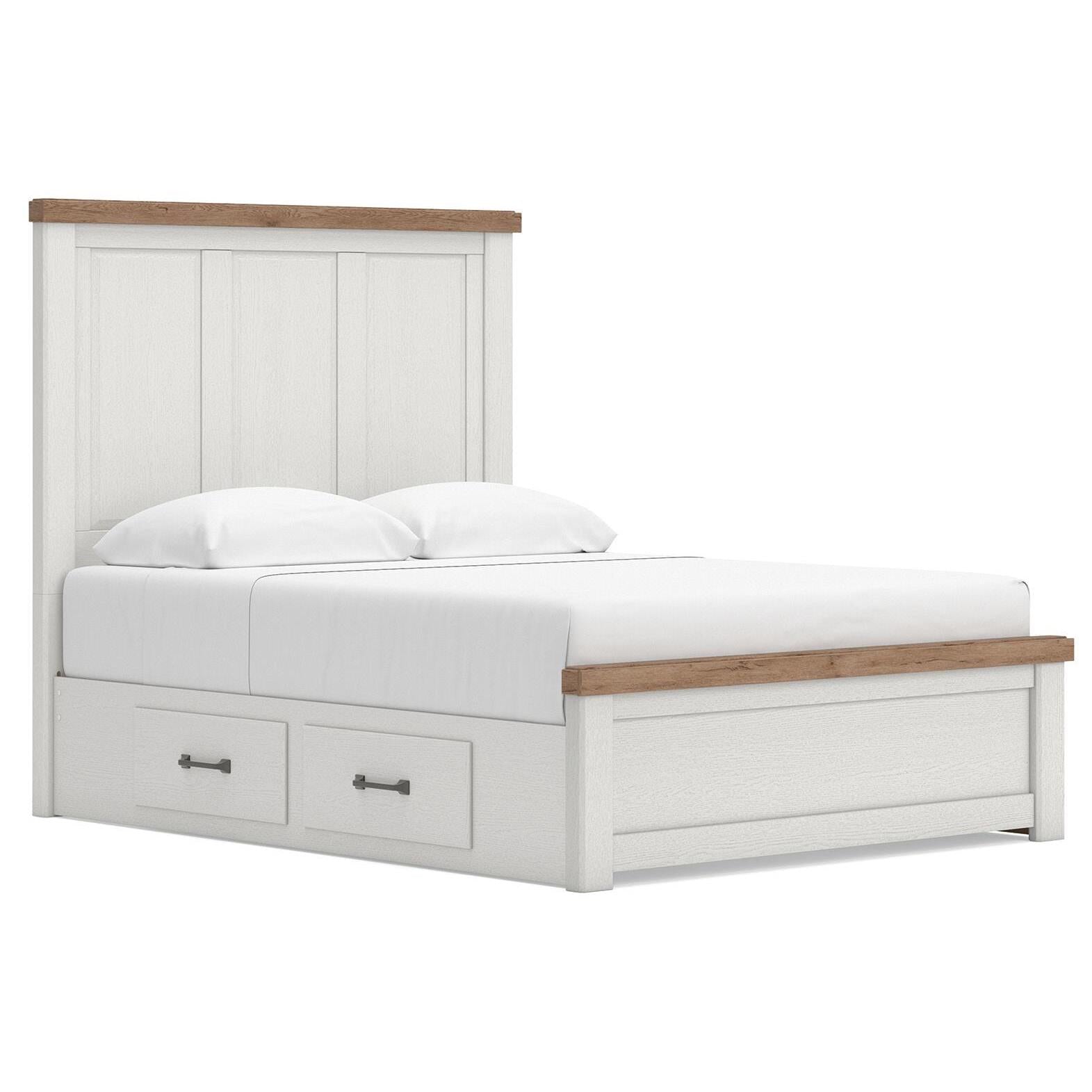  Size_Queen --  Signature Design by Ashley Savonport Panel Bed with Storage IMAGE 2