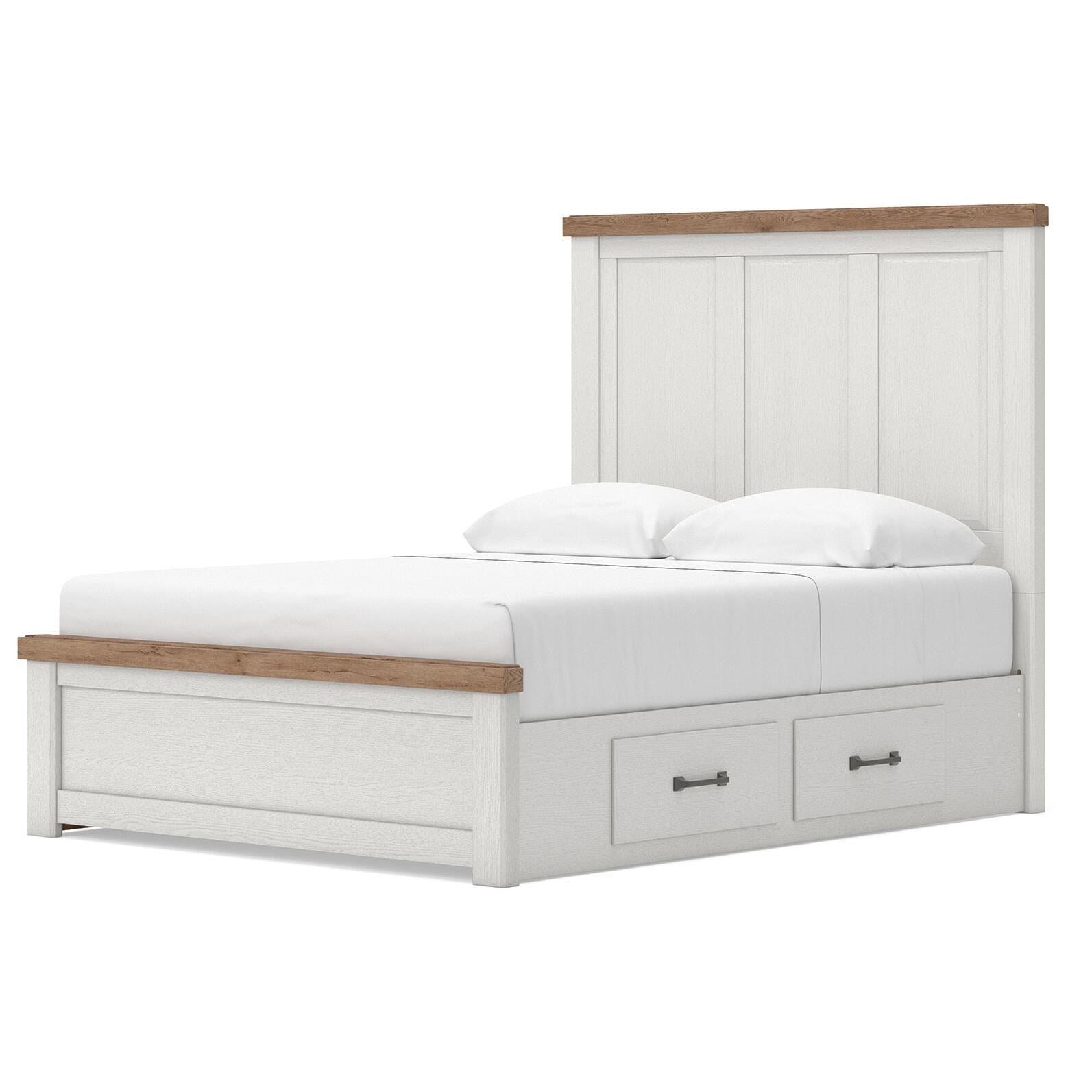  Size_Queen --  Signature Design by Ashley Savonport Panel Bed with Storage IMAGE 3