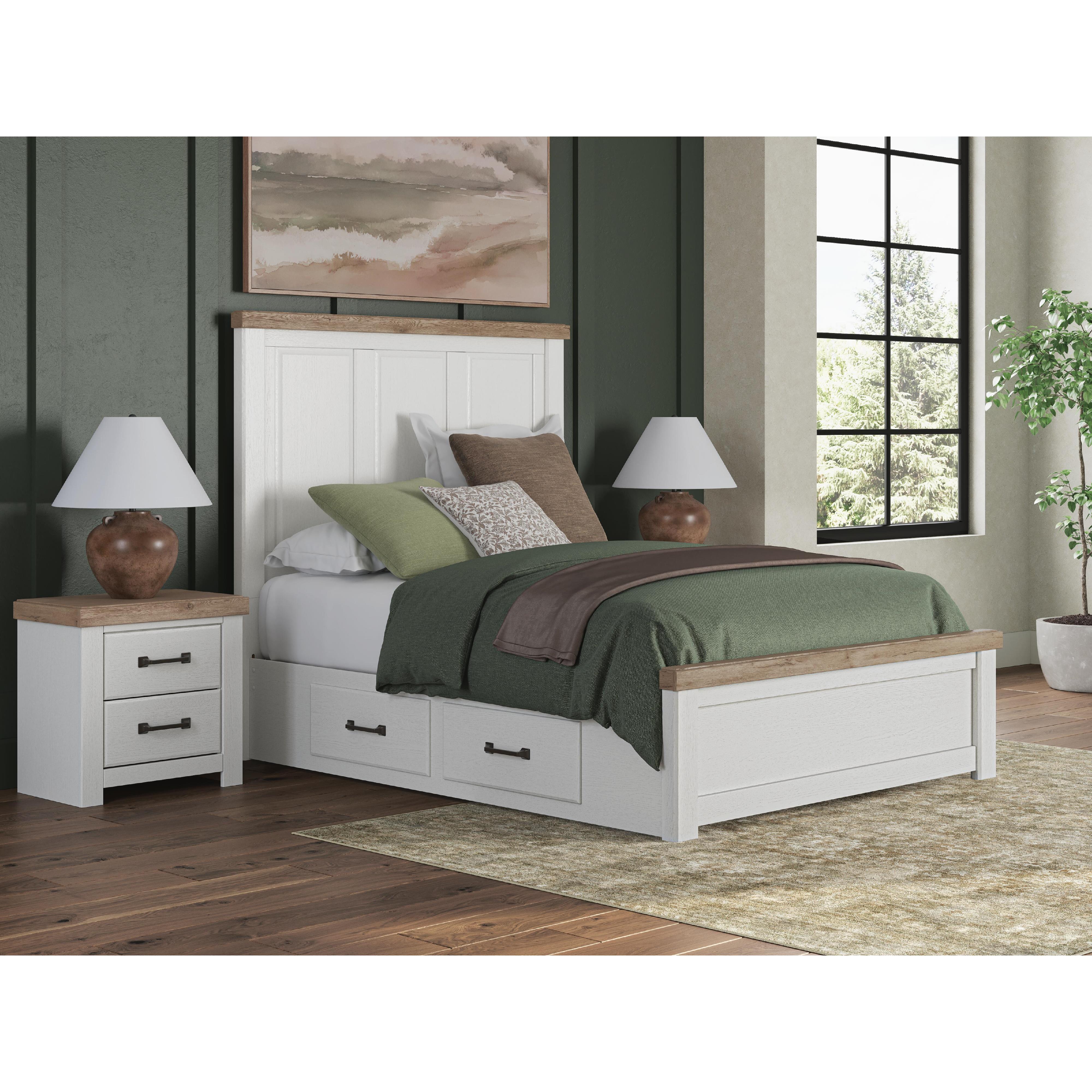  Size_Queen --  Signature Design by Ashley Savonport Panel Bed with Storage IMAGE 8