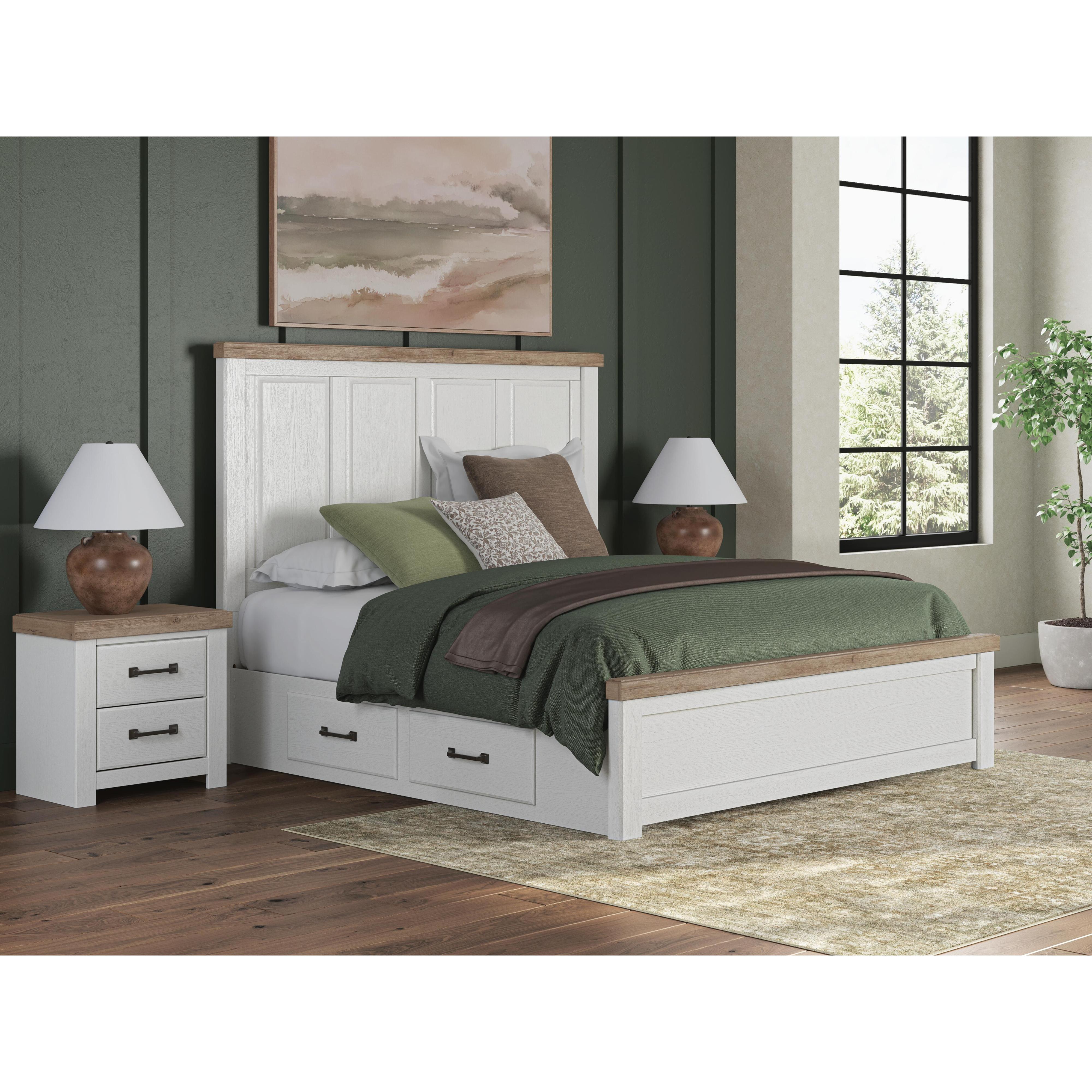  Size_King --  Savonport B4615B15 King Panel Bed with Storage IMAGE 2